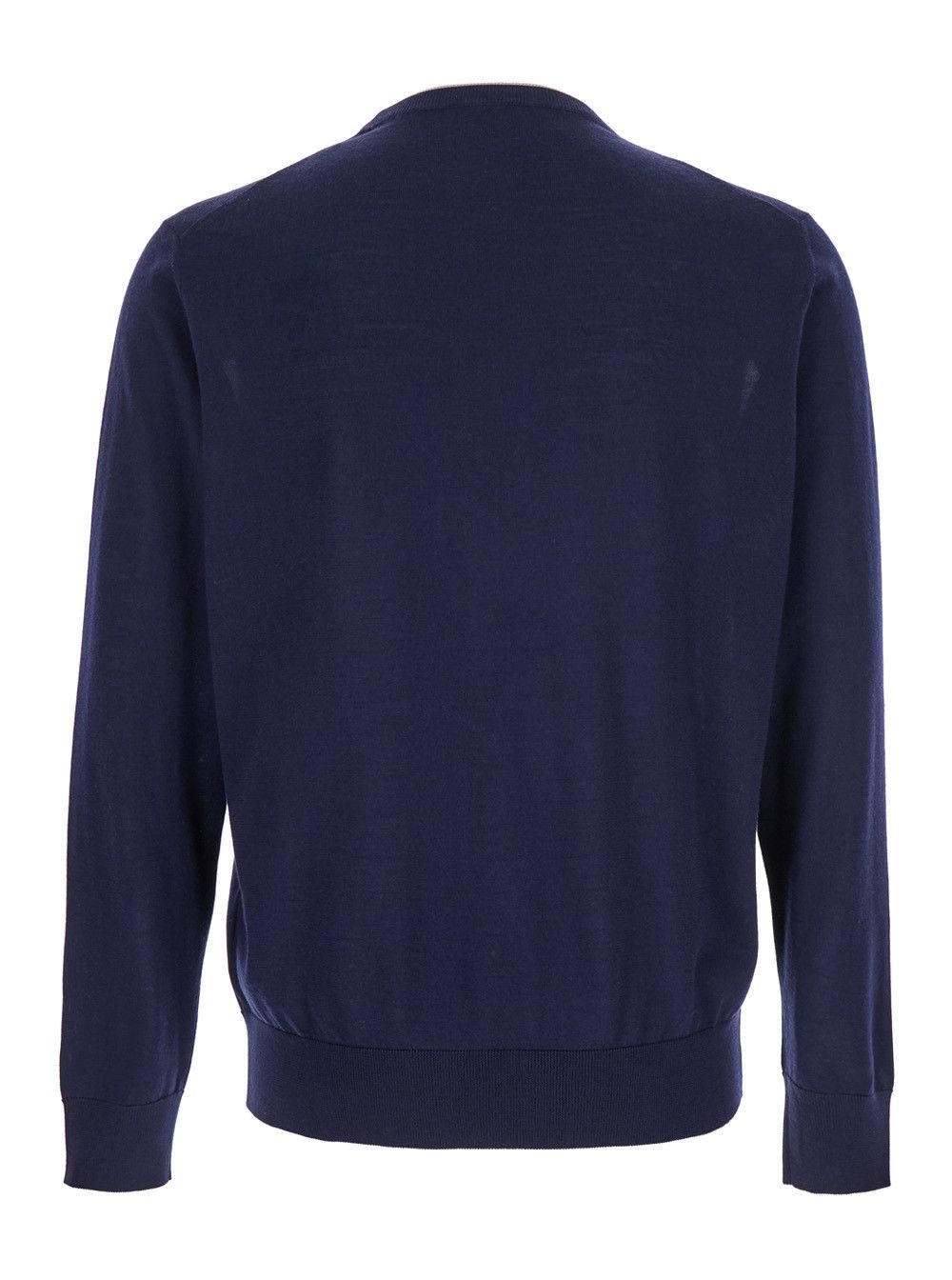 Eleventy Blue Crewneck Sweater in Wool and Silk Man Size US XL / EU 56 / 4 - 2 Thumbnail
