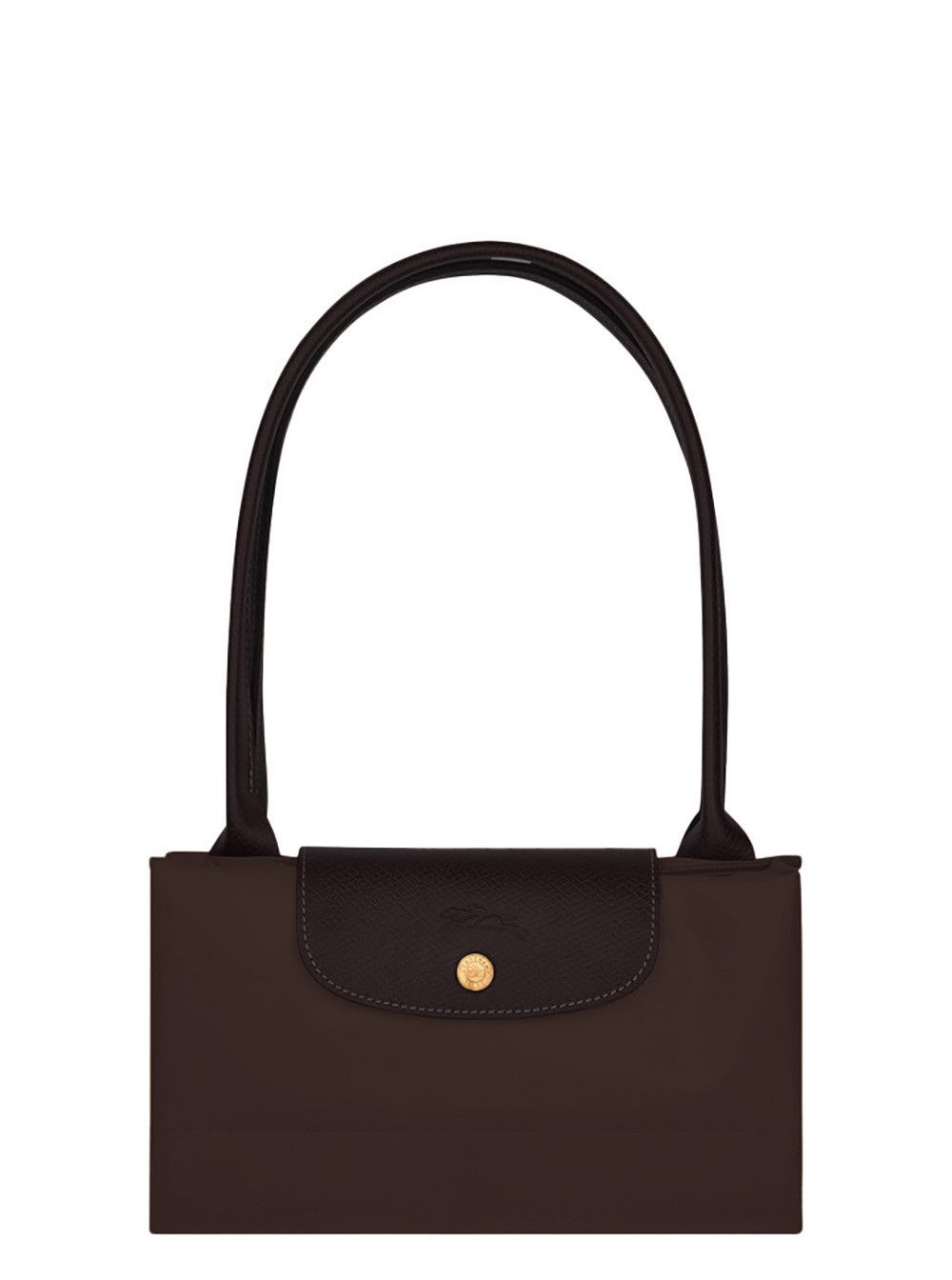 Longchamp 'Le Pilage' Brown Large Tote Bag with Two Top Handles and Embossed Logo on the Front in Ecoleather Woman Size ONE SIZE - 4 Thumbnail