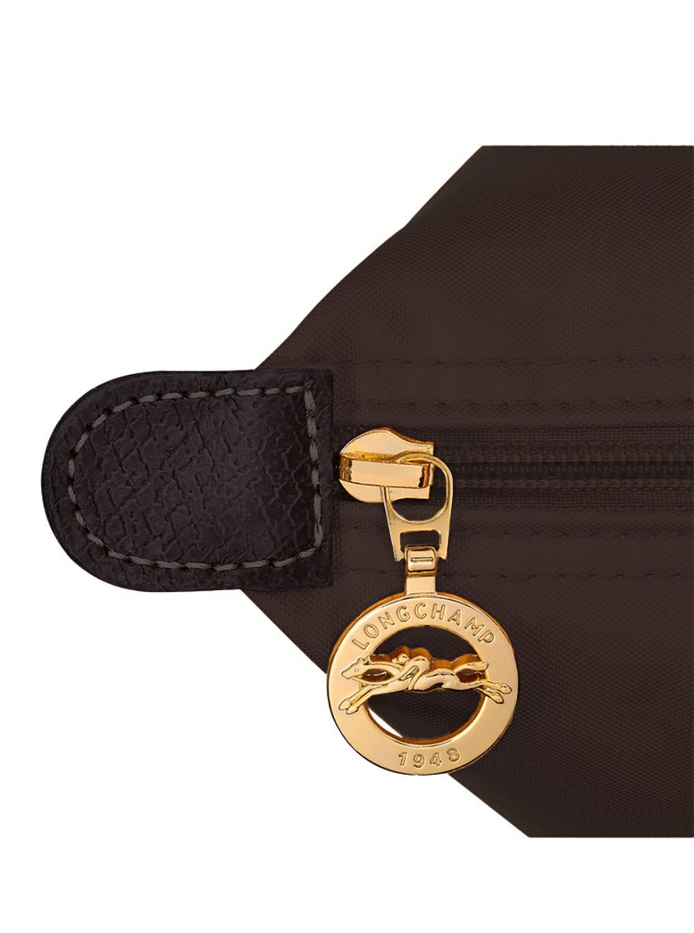Longchamp 'Le Pilage' Brown Large Tote Bag with Two Top Handles and Embossed Logo on the Front in Ecoleather Woman Size ONE SIZE - 5 Thumbnail