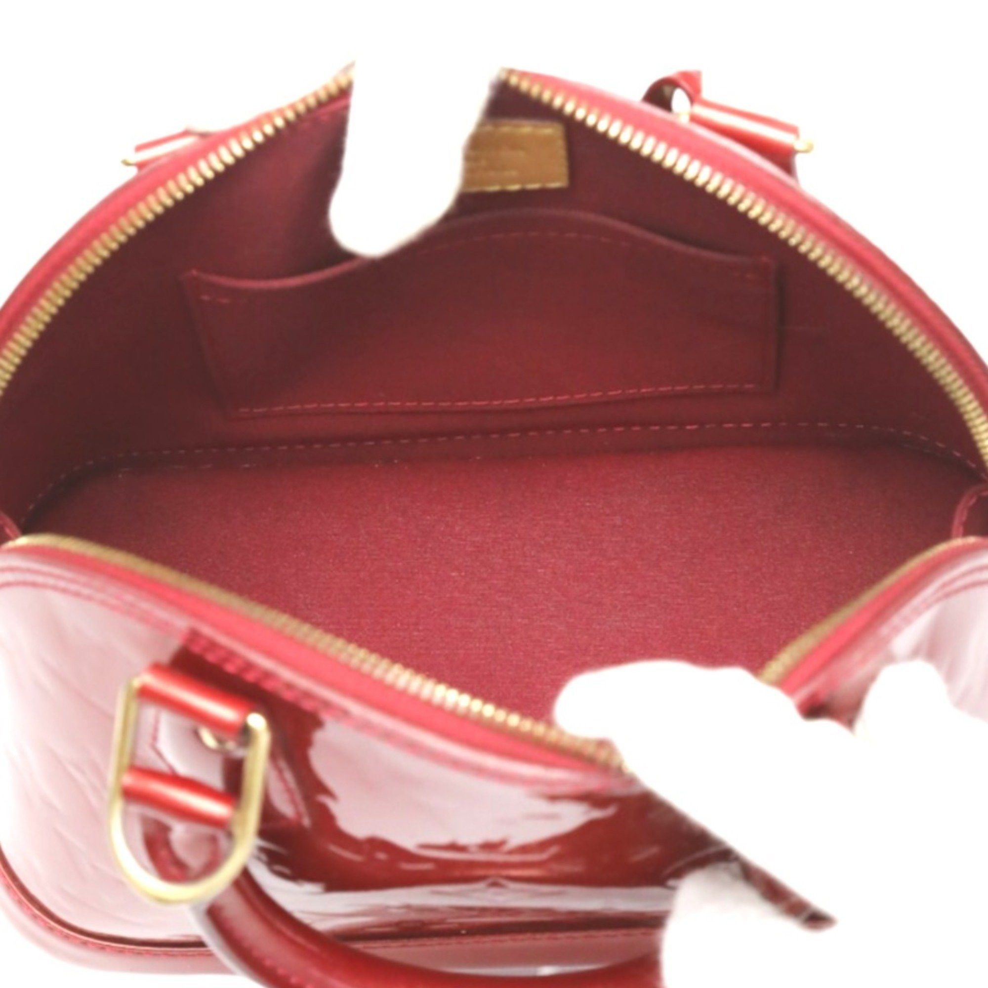 Louis Vuitton Louis Vuitton Handbag 2WAY Bag Monogram Alma BB Vernis M90174 Red Size ONE SIZE - 12 Thumbnail