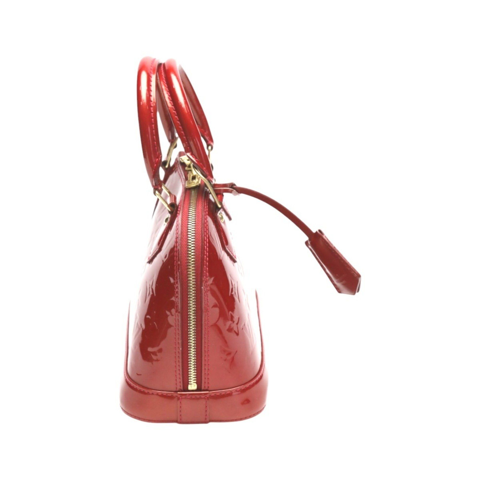Louis Vuitton Louis Vuitton Handbag 2WAY Bag Monogram Alma BB Vernis M90174 Red Size ONE SIZE - 4 Thumbnail