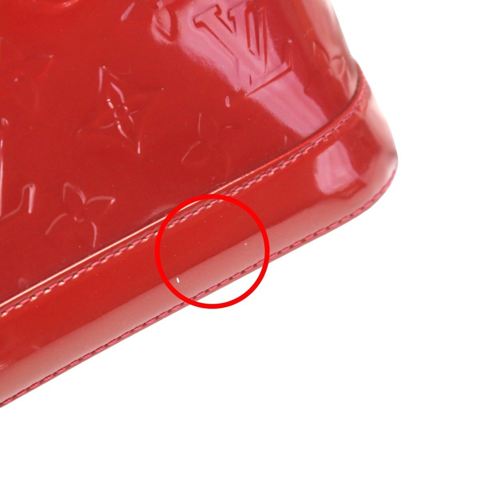 Louis Vuitton Louis Vuitton Handbag 2WAY Bag Monogram Alma BB Vernis M90174 Red Size ONE SIZE - 8 Thumbnail