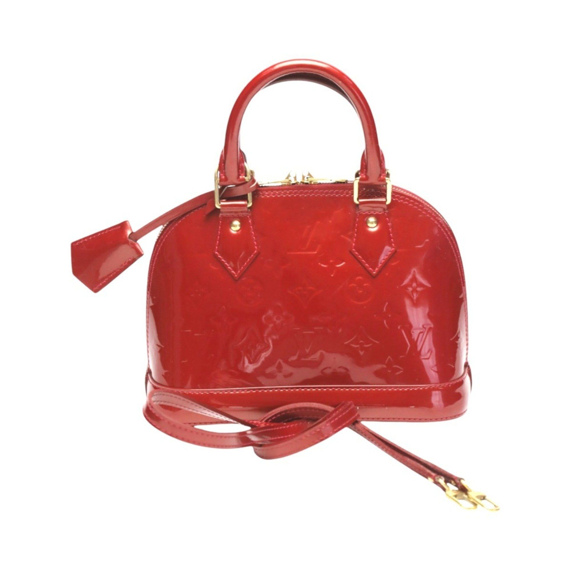 Louis Vuitton Louis Vuitton Handbag 2WAY Bag Monogram Alma BB Vernis M90174 Red Size ONE SIZE - 2 Thumbnail