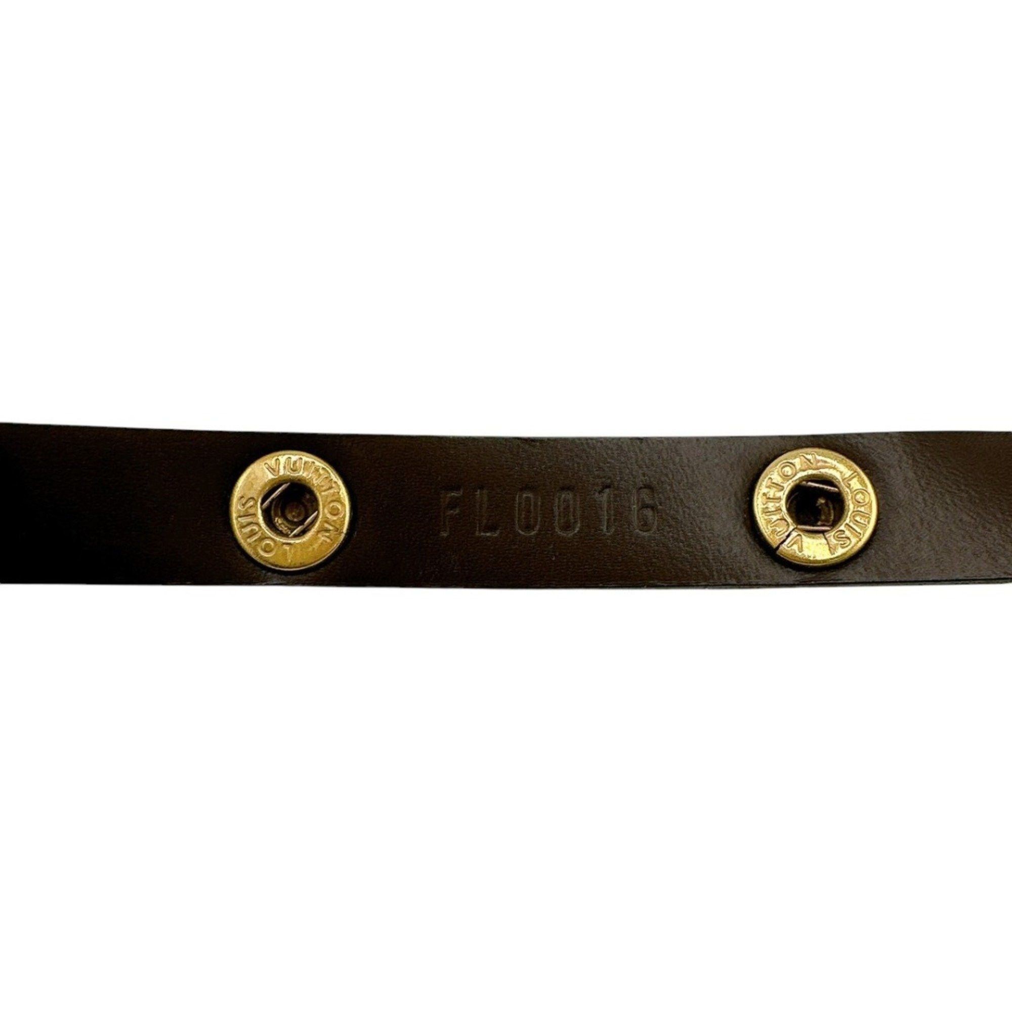 Louis Vuitton Louis Vuitton Shoulder Strap, Nume Leather, XS Size, for Pochette Florentine, M51855, Brown Size ONE SIZE - 10 Thumbnail