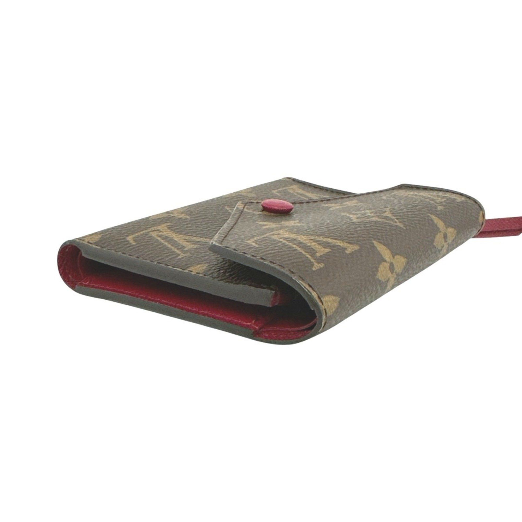 Louis Vuitton Louis Vuitton Wallet/Coin Case Business Card Holder/Card with Coin Purse Monogram Portefeuille Victorine Canvas M41938 Red Size ONE SIZE - 7 Thumbnail