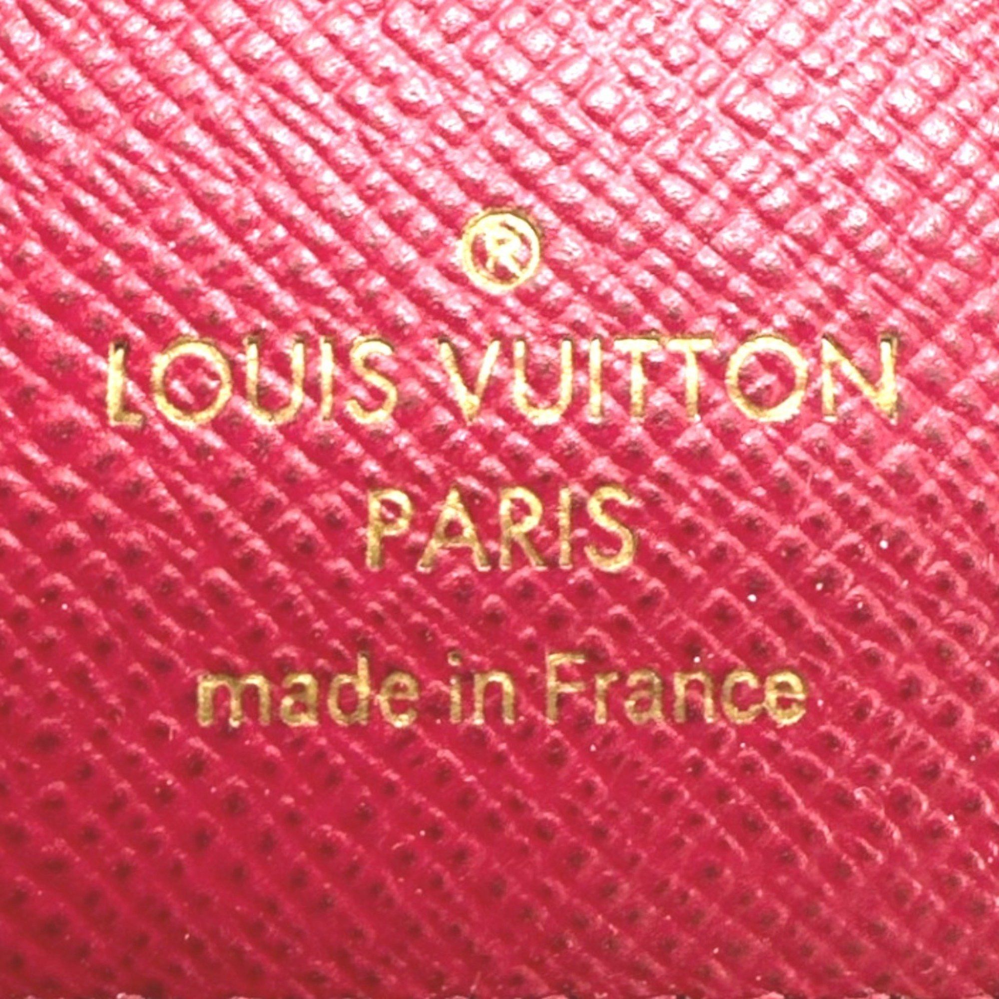 Louis Vuitton Louis Vuitton Wallet/Coin Case Business Card Holder/Card with Coin Purse Monogram Portefeuille Victorine Canvas M41938 Red Size ONE SIZE - 15 Thumbnail
