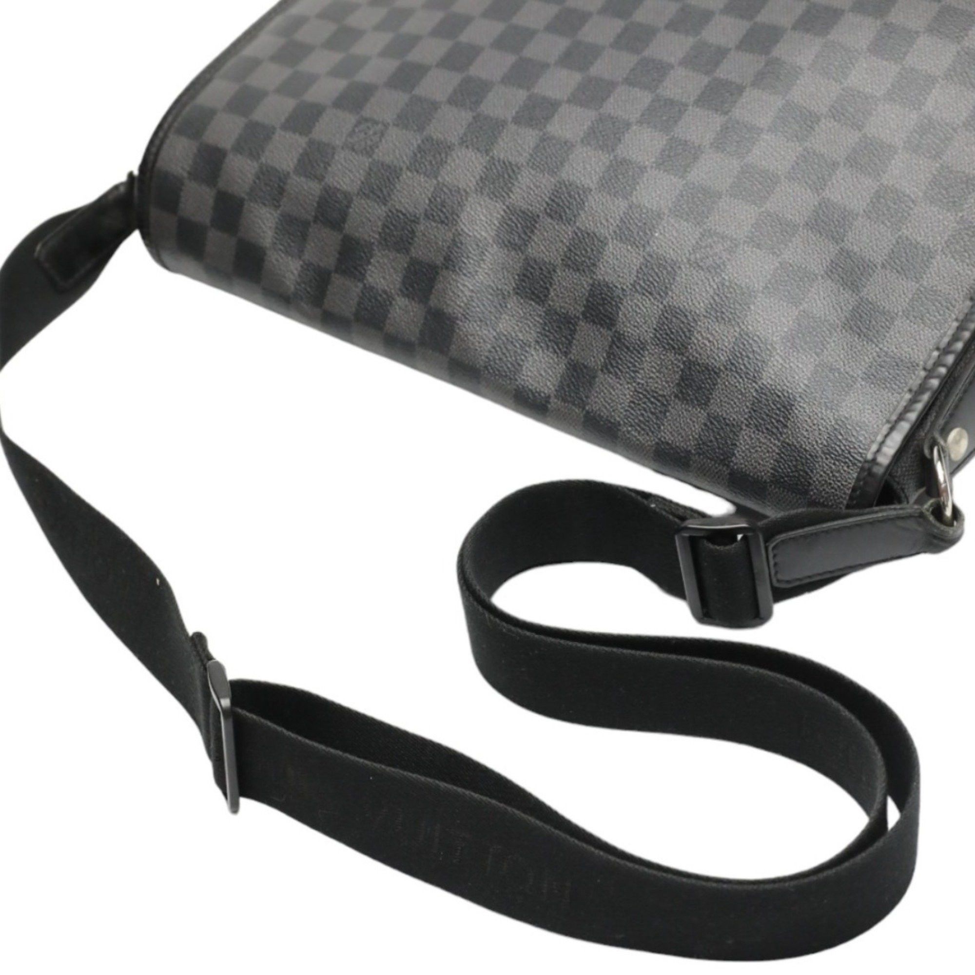 Louis Vuitton LOUIS VUITTON Shoulder Bag Damier Graphite Daniel GM Leather N58033 Black Size ONE SIZE - 10 Thumbnail