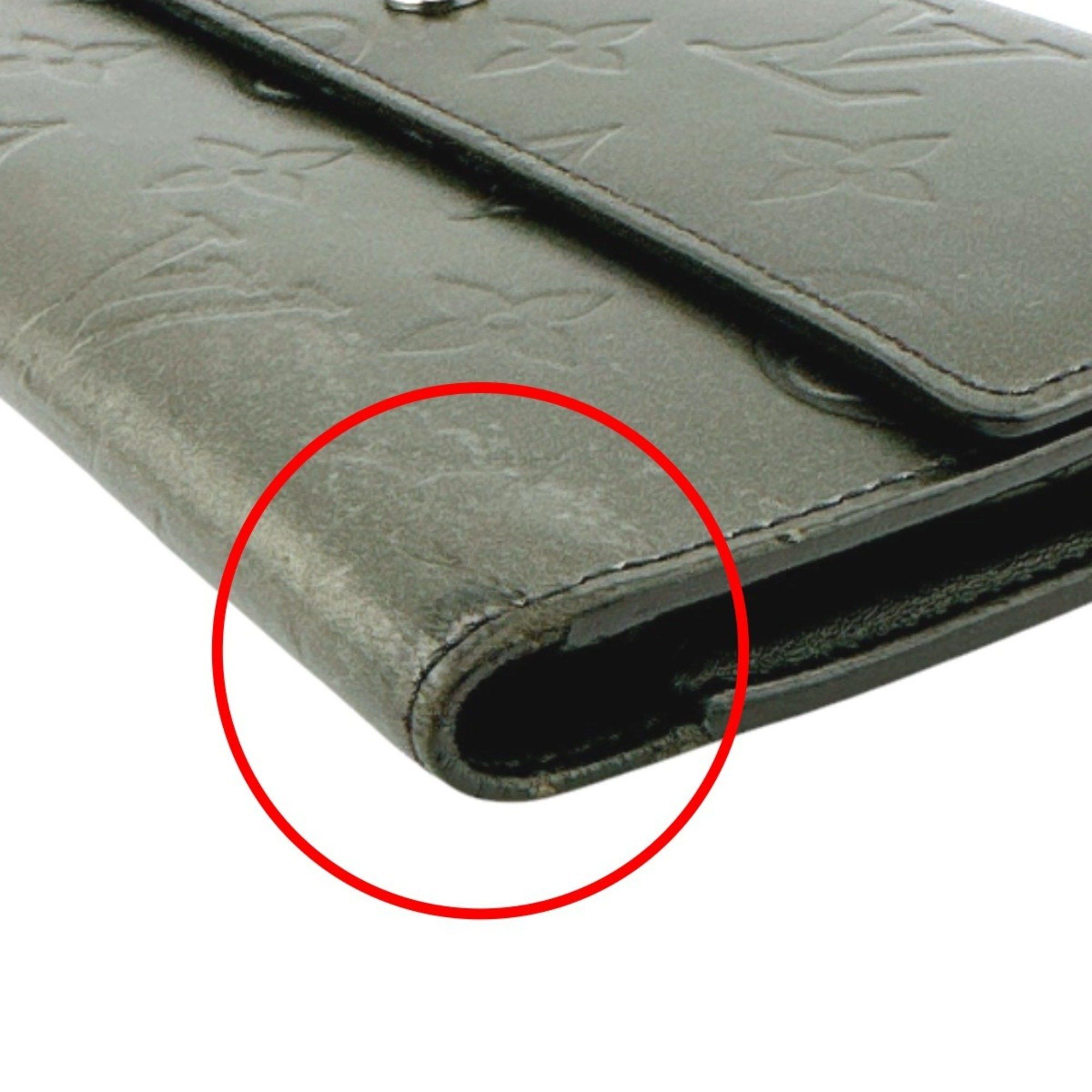 Louis Vuitton Louis Vuitton Tri-fold wallet Monogram Porfeuil Matte M65102 Noir Size ONE SIZE - 5 Thumbnail
