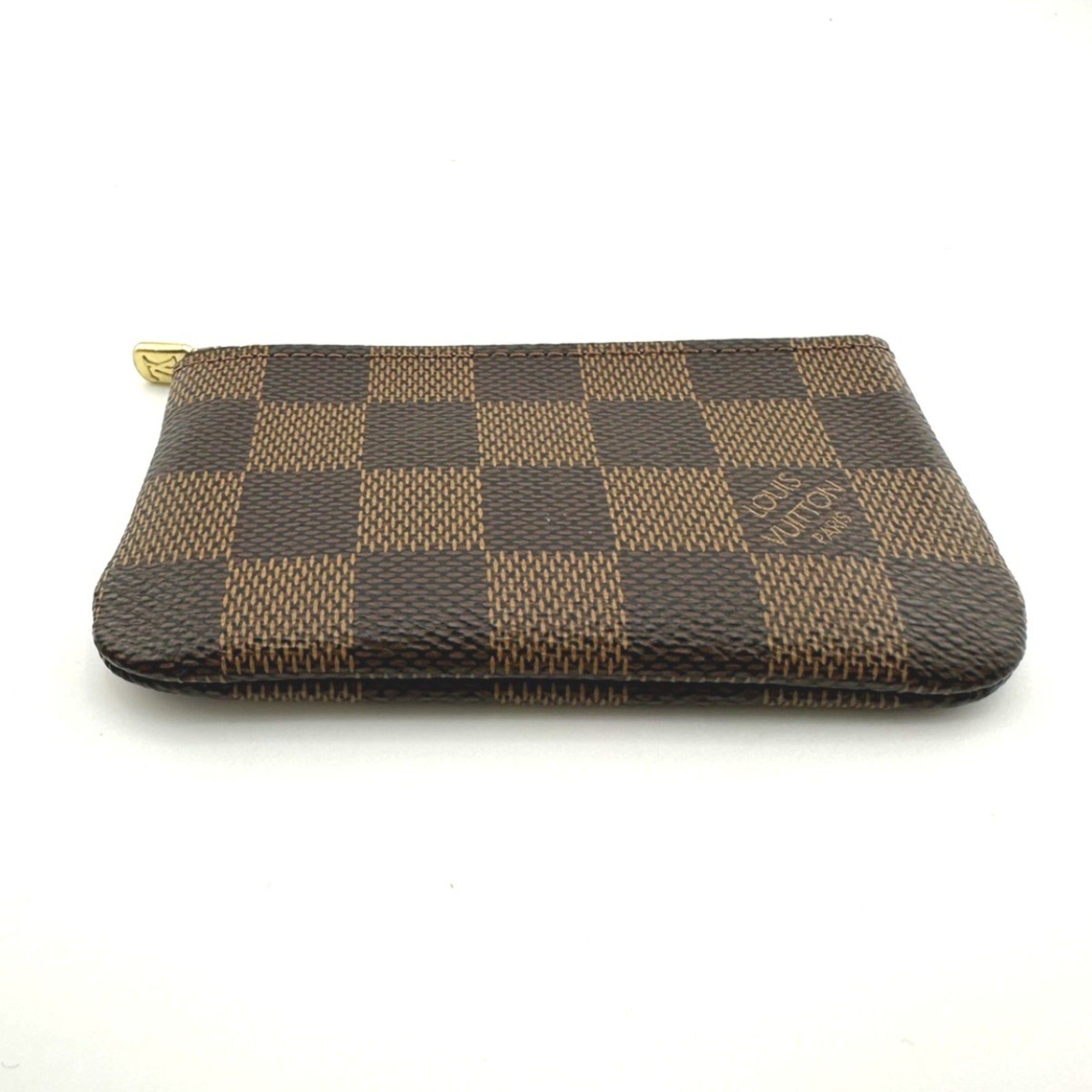Louis Vuitton Louis Vuitton Key Case, Coin Purse and Case Damier Pochette Cle Canvas N62658 Brown Size ONE SIZE - 6 Thumbnail
