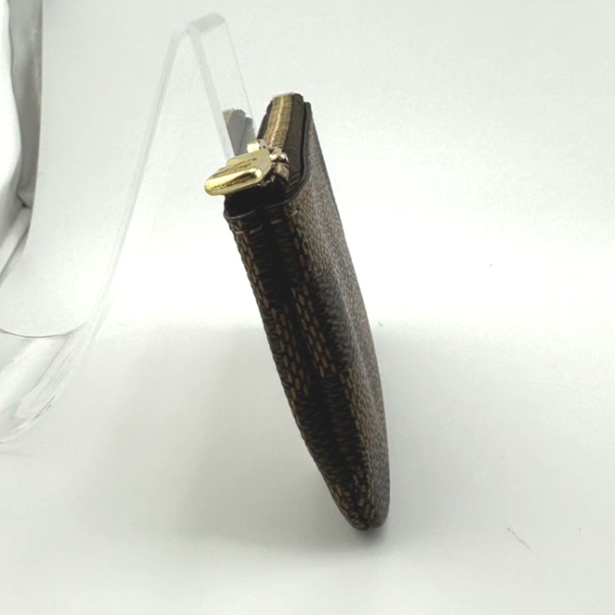 Louis Vuitton Louis Vuitton Key Case, Coin Purse and Case Damier Pochette Cle Canvas N62658 Brown Size ONE SIZE - 3 Thumbnail