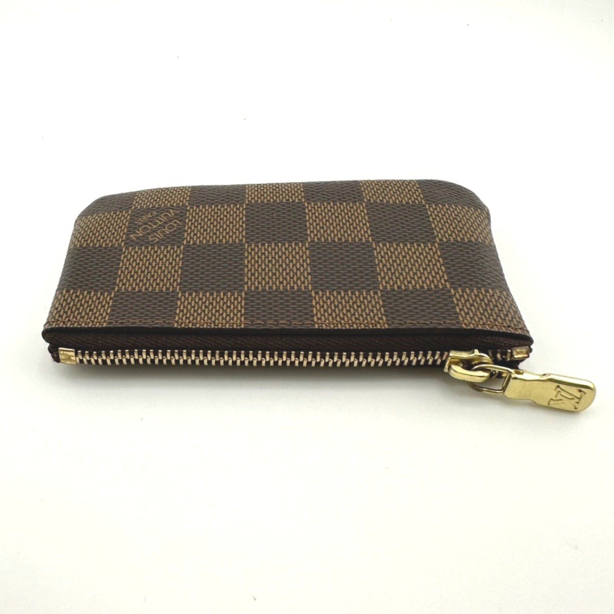 Louis Vuitton Louis Vuitton Key Case, Coin Purse and Case Damier Pochette Cle Canvas N62658 Brown Size ONE SIZE - 5 Thumbnail