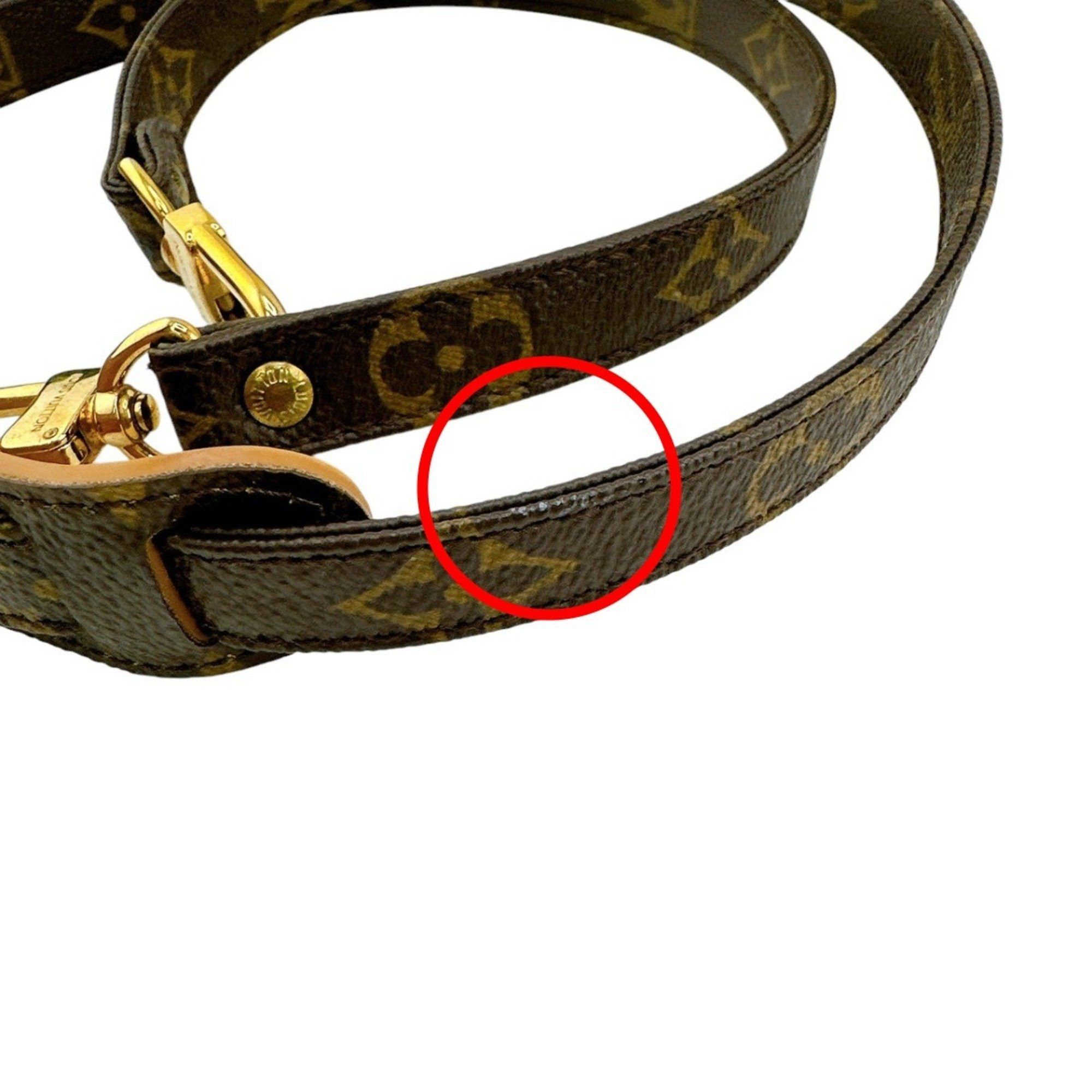 Louis Vuitton Louis Vuitton Shoulder Strap Monogram with Pad Canvas J75011 Brown Size ONE SIZE - 4 Thumbnail