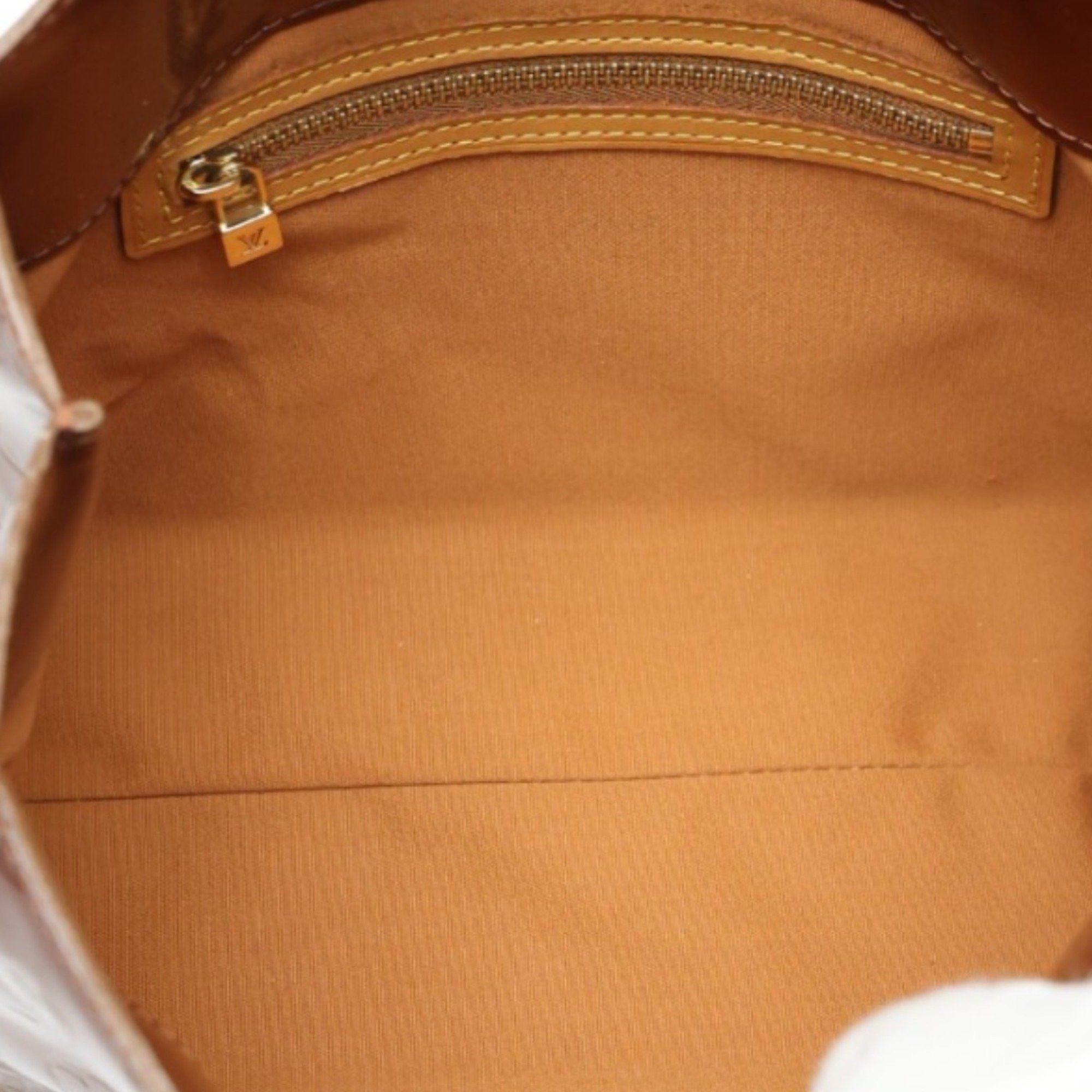 Louis Vuitton LOUIS VUITTON Handbag Reed PM Vernis Mini Bag Monogram M91146 Bronze Size ONE SIZE - 13 Thumbnail