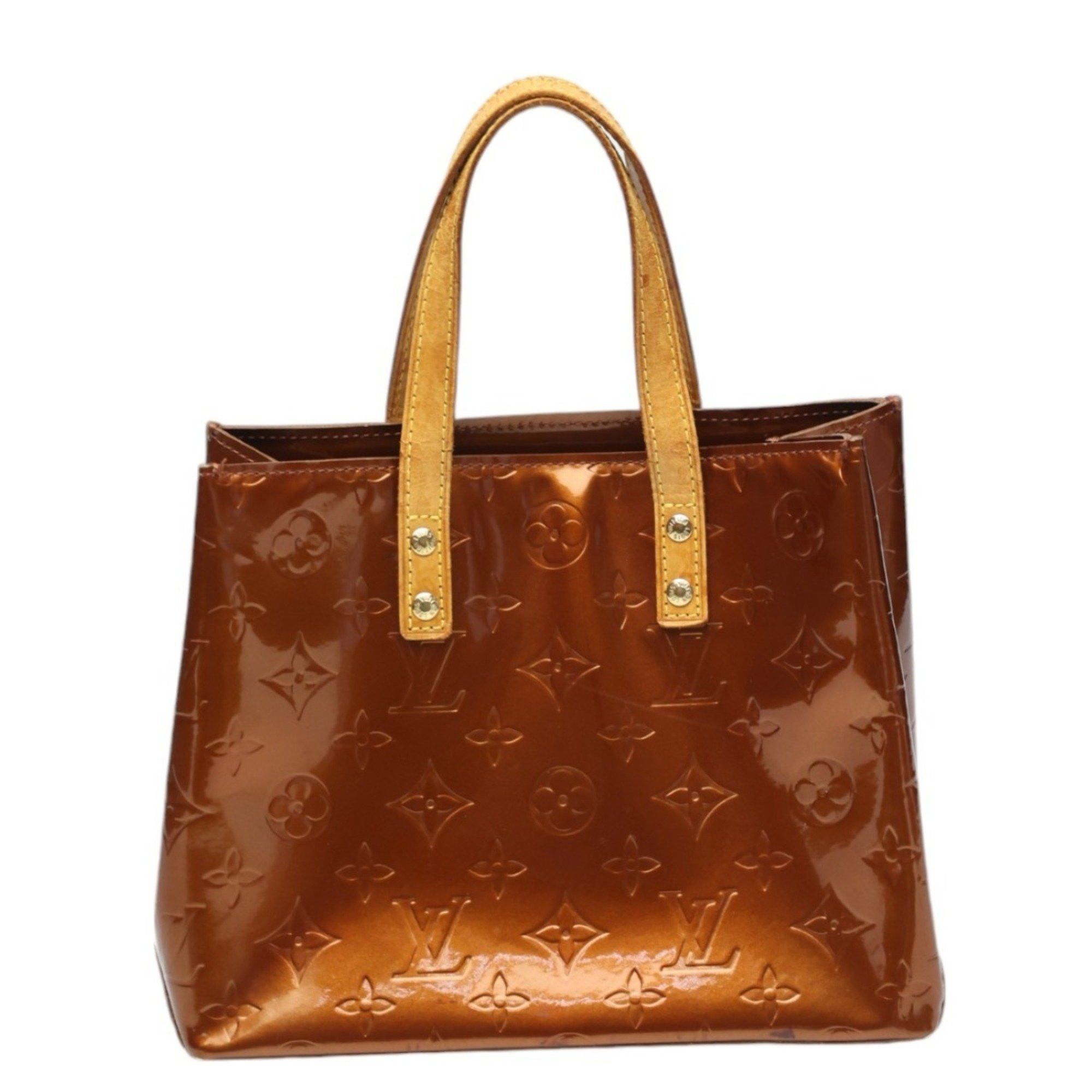 Louis Vuitton LOUIS VUITTON Handbag Reed PM Vernis Mini Bag Monogram M91146 Bronze Size ONE SIZE - 2 Thumbnail