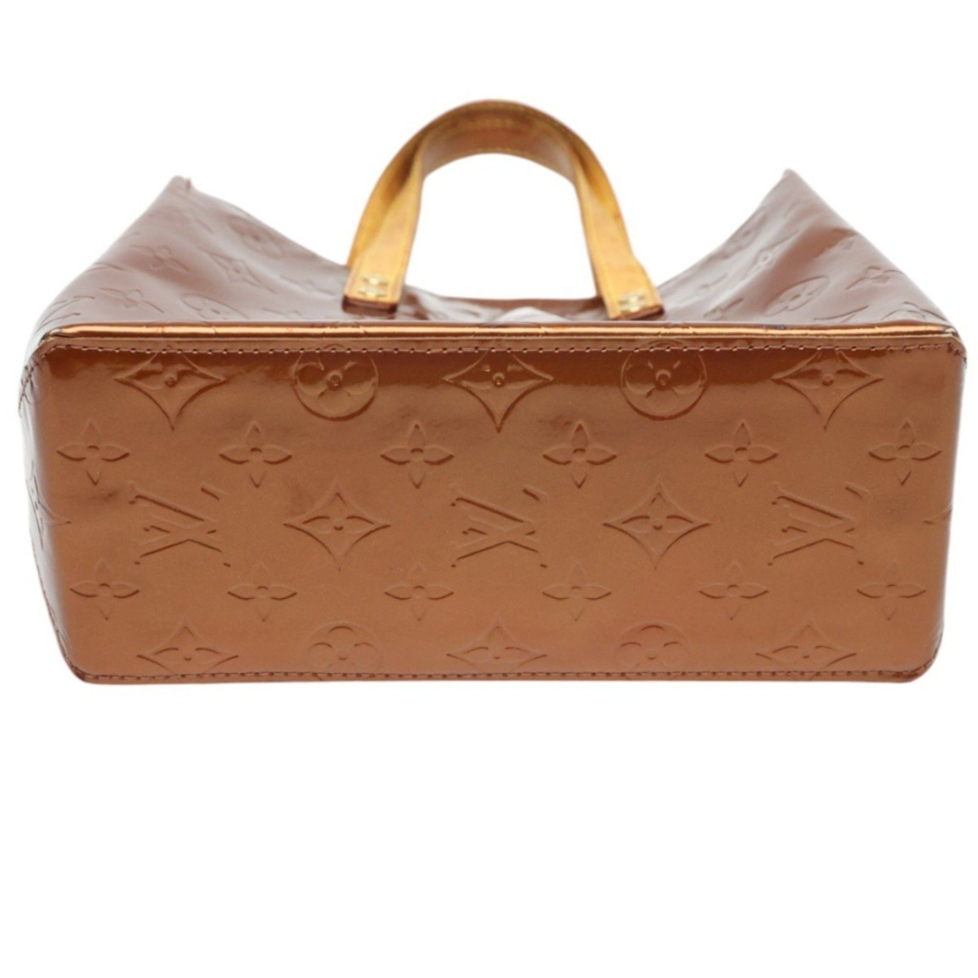 Louis Vuitton LOUIS VUITTON Handbag Reed PM Vernis Mini Bag Monogram M91146 Bronze Size ONE SIZE - 5 Thumbnail