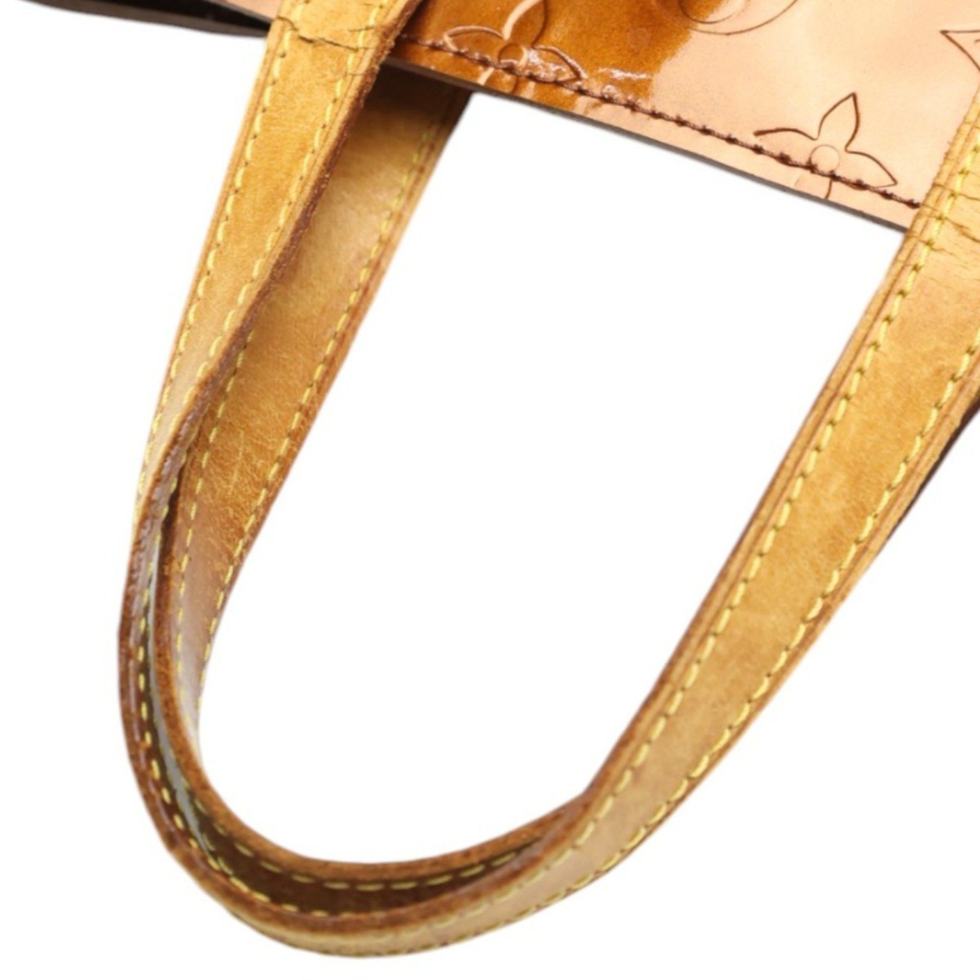 Louis Vuitton LOUIS VUITTON Handbag Reed PM Vernis Mini Bag Monogram M91146 Bronze Size ONE SIZE - 18 Thumbnail