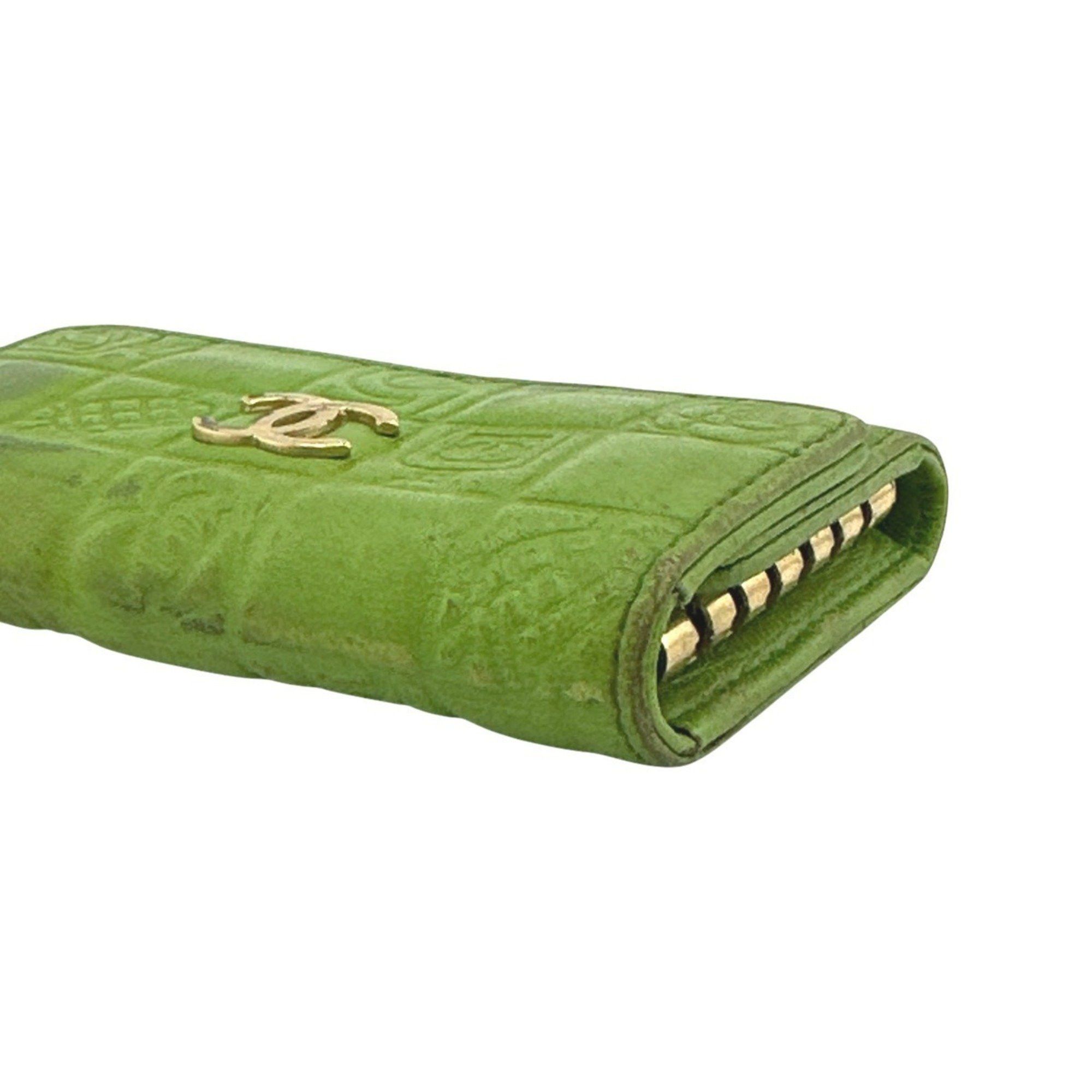Chanel CHANEL Key Case, 6 Icon Line, Green Size ONE SIZE - 4 Thumbnail