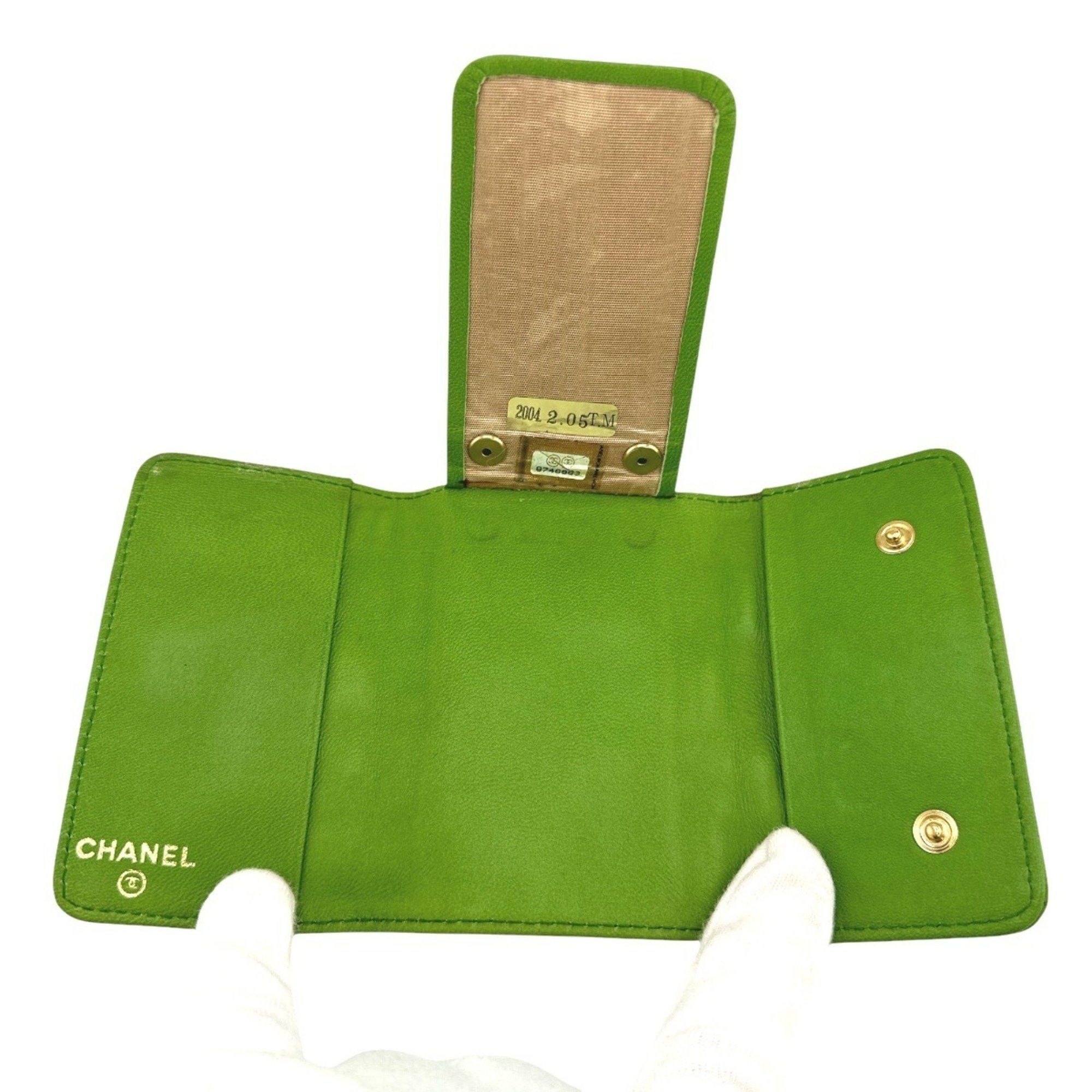 Chanel CHANEL Key Case, 6 Icon Line, Green Size ONE SIZE - 17 Thumbnail