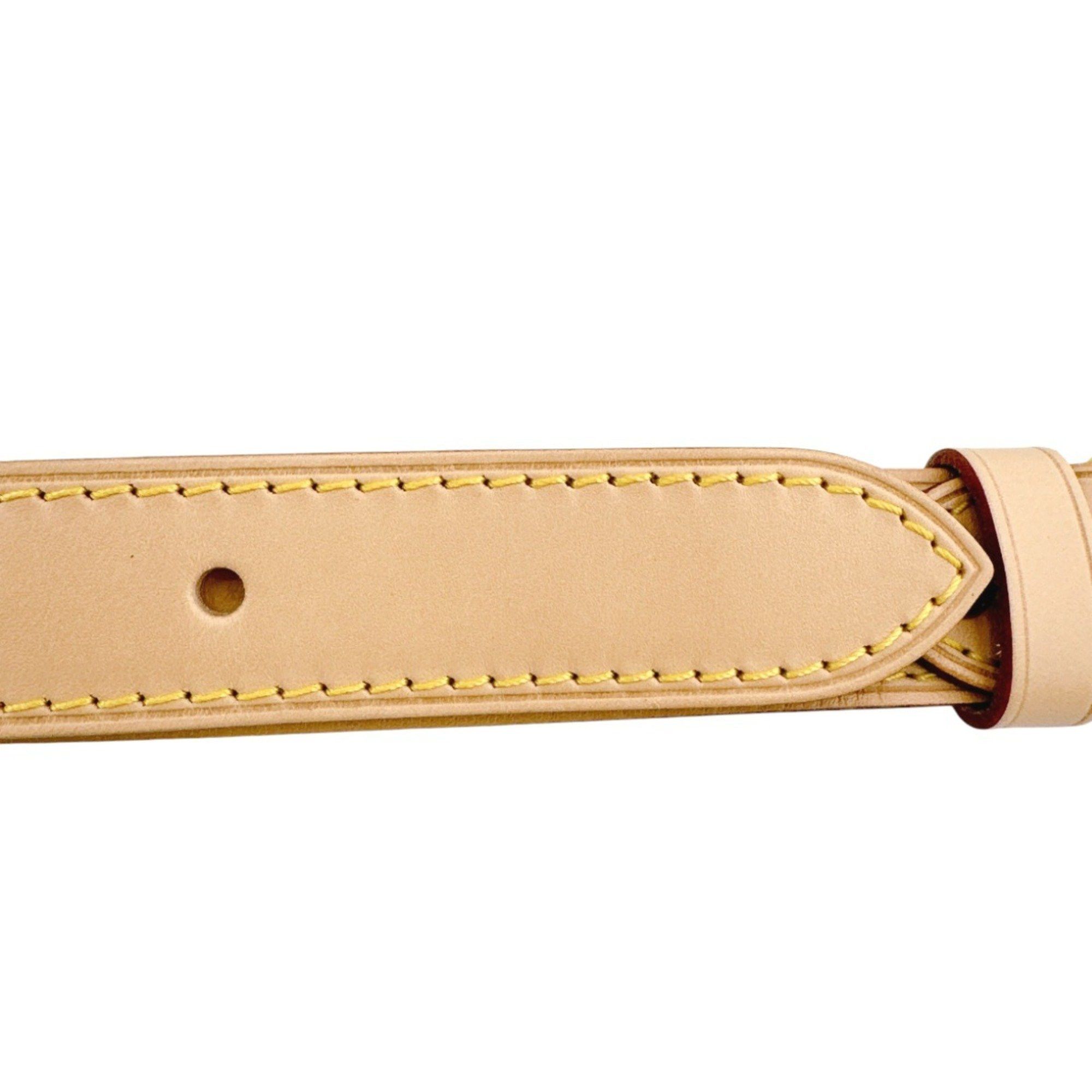 Louis Vuitton Louis Vuitton Shoulder strap, shoulder tanned leather, bag accessory, J14103, beige Size ONE SIZE - 6 Thumbnail