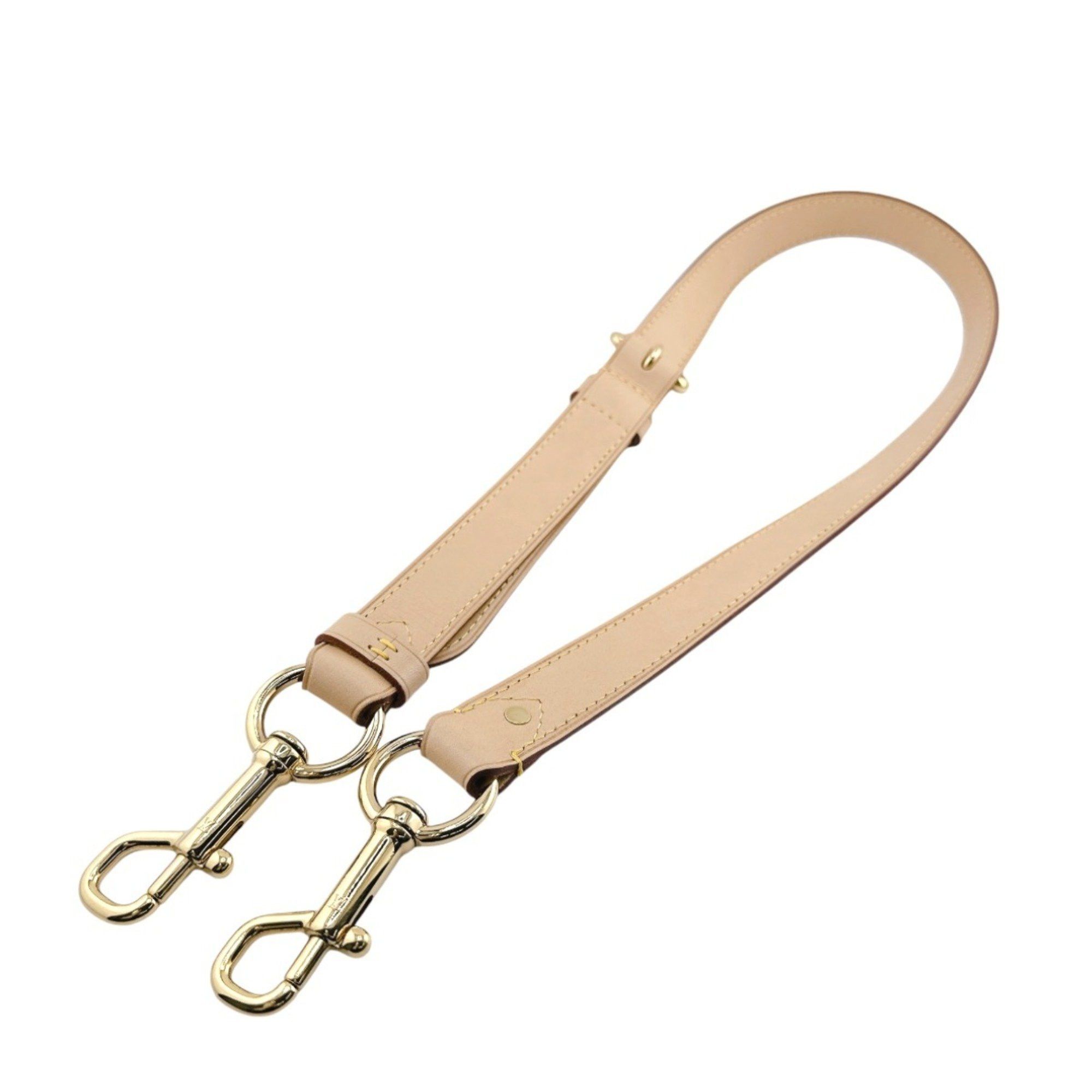 Louis Vuitton Louis Vuitton Shoulder strap, shoulder tanned leather, bag accessory, J14103, beige Size ONE SIZE - 2 Thumbnail