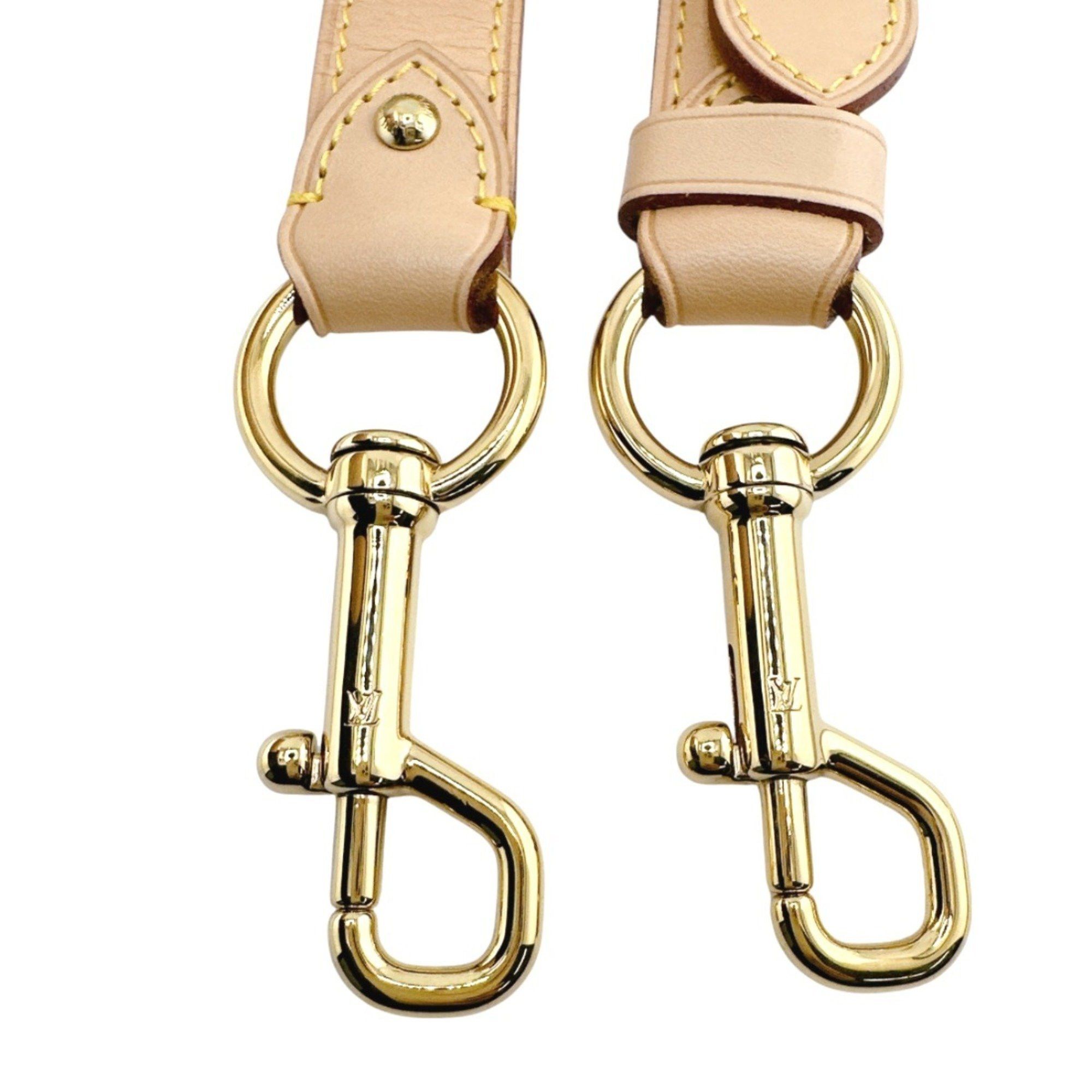 Louis Vuitton Louis Vuitton Shoulder strap, shoulder tanned leather, bag accessory, J14103, beige Size ONE SIZE - 3 Thumbnail