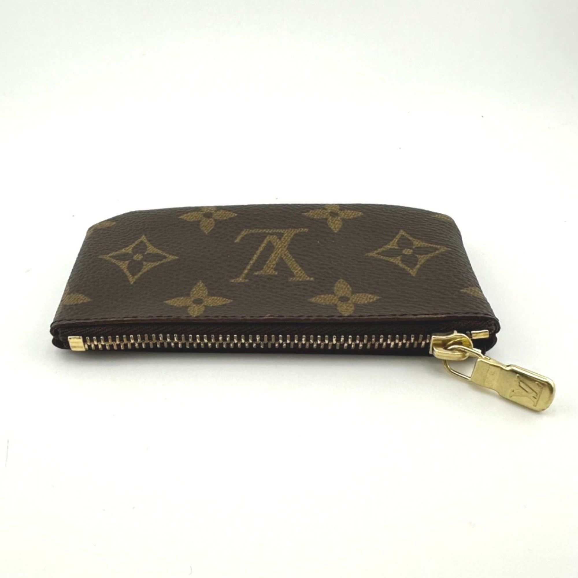 Louis Vuitton Louis Vuitton Key Case, Coin Purse and Monogram Pochette Cle, Canvas, M62650, Brown Size ONE SIZE - 5 Thumbnail
