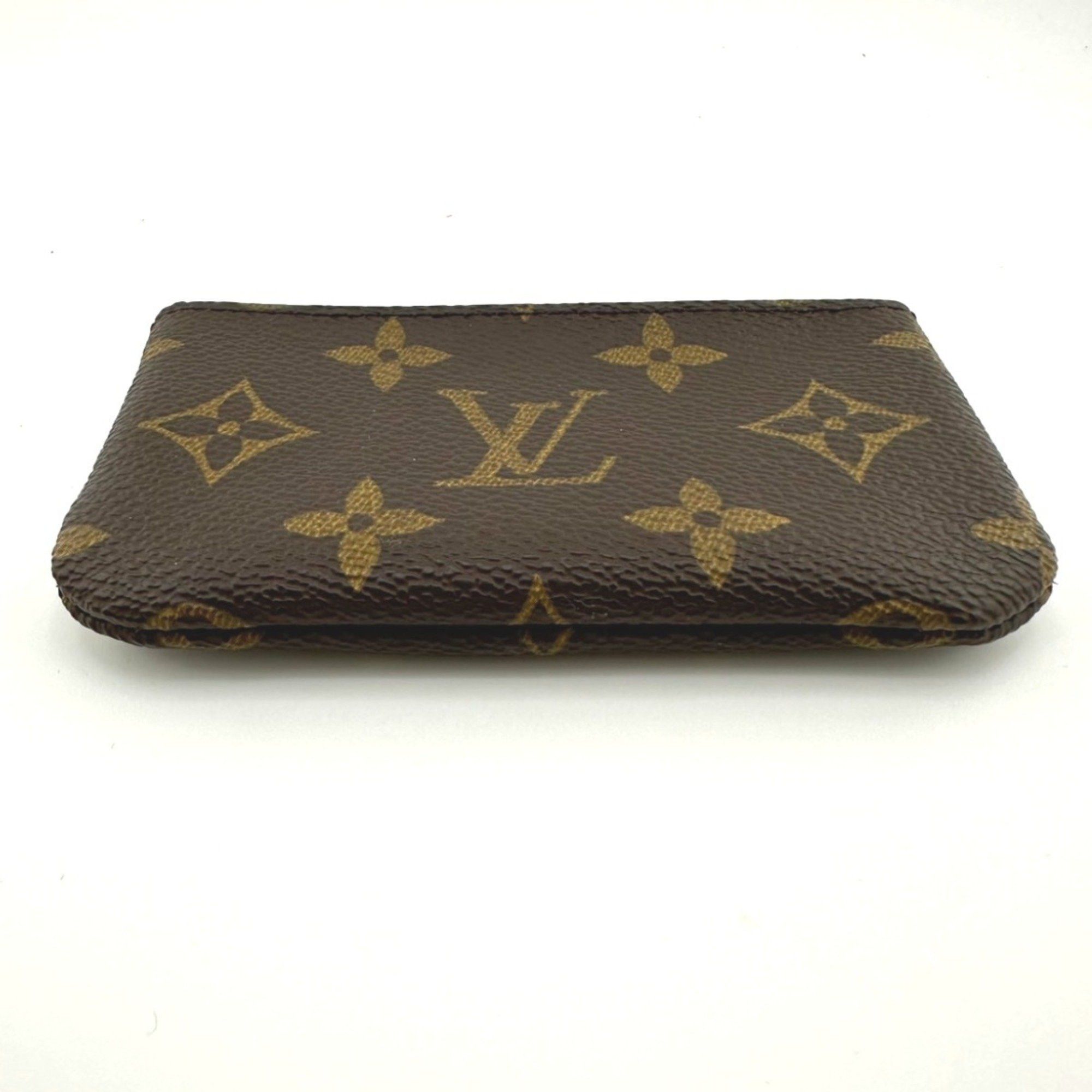 Louis Vuitton Louis Vuitton Key Case, Coin Purse and Monogram Pochette Cle, Canvas, M62650, Brown Size ONE SIZE - 6 Thumbnail