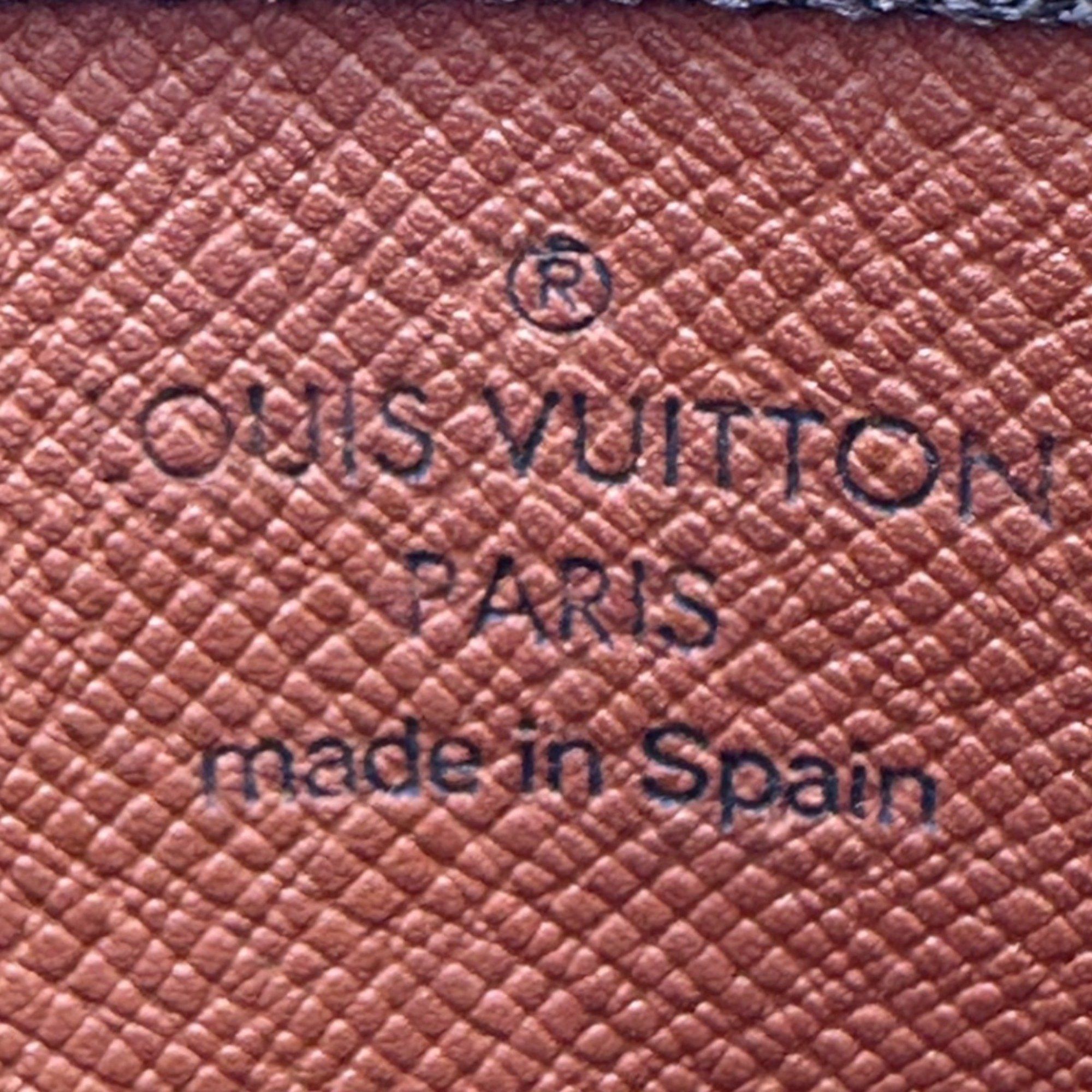 Louis Vuitton Louis Vuitton Key Case, Coin Purse and Monogram Pochette Cle, Canvas, M62650, Brown Size ONE SIZE - 11 Thumbnail