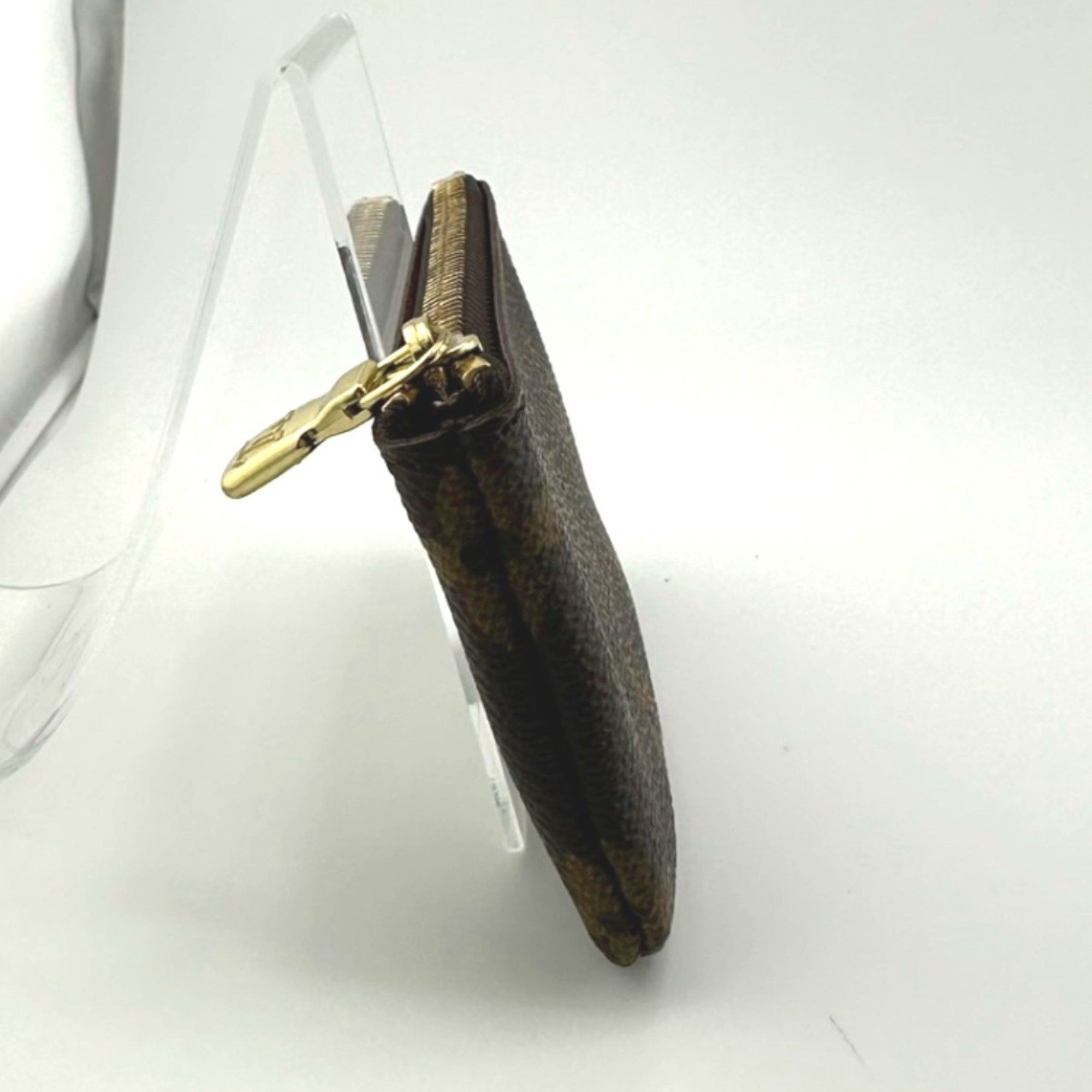 Louis Vuitton Louis Vuitton Key Case, Coin Purse and Monogram Pochette Cle, Canvas, M62650, Brown Size ONE SIZE - 3 Thumbnail