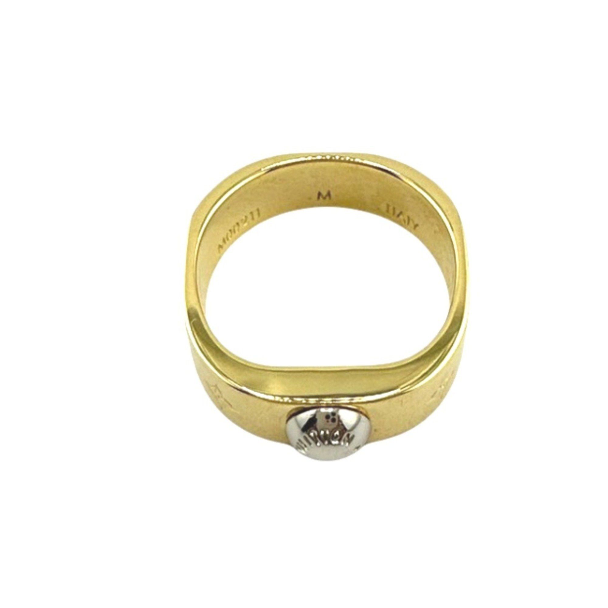 Louis Vuitton Louis Vuitton Ring Nanogram M Size GP M00211 Gold Size ONE SIZE - 2 Thumbnail