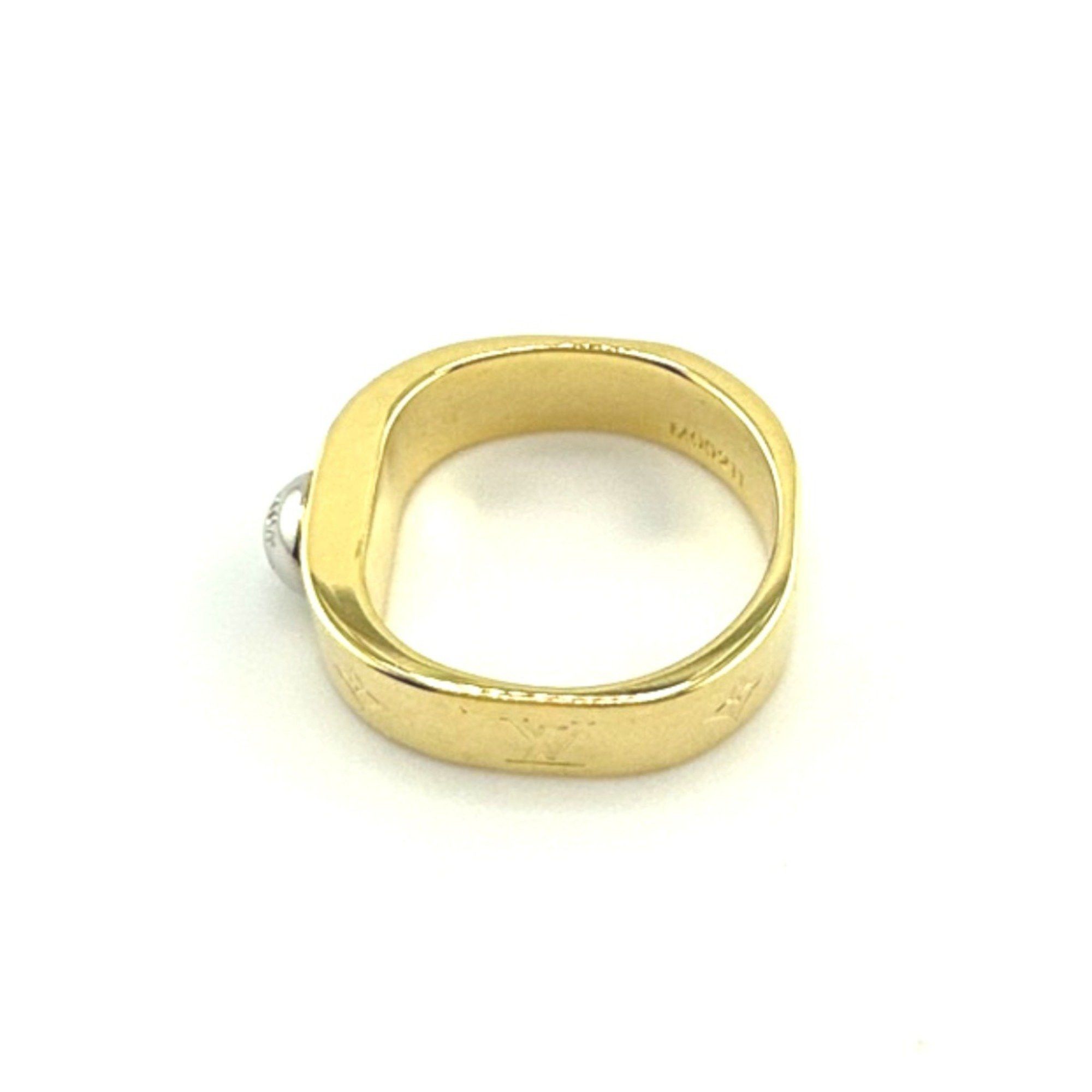 Louis Vuitton Louis Vuitton Ring Nanogram M Size GP M00211 Gold Size ONE SIZE - 3 Thumbnail