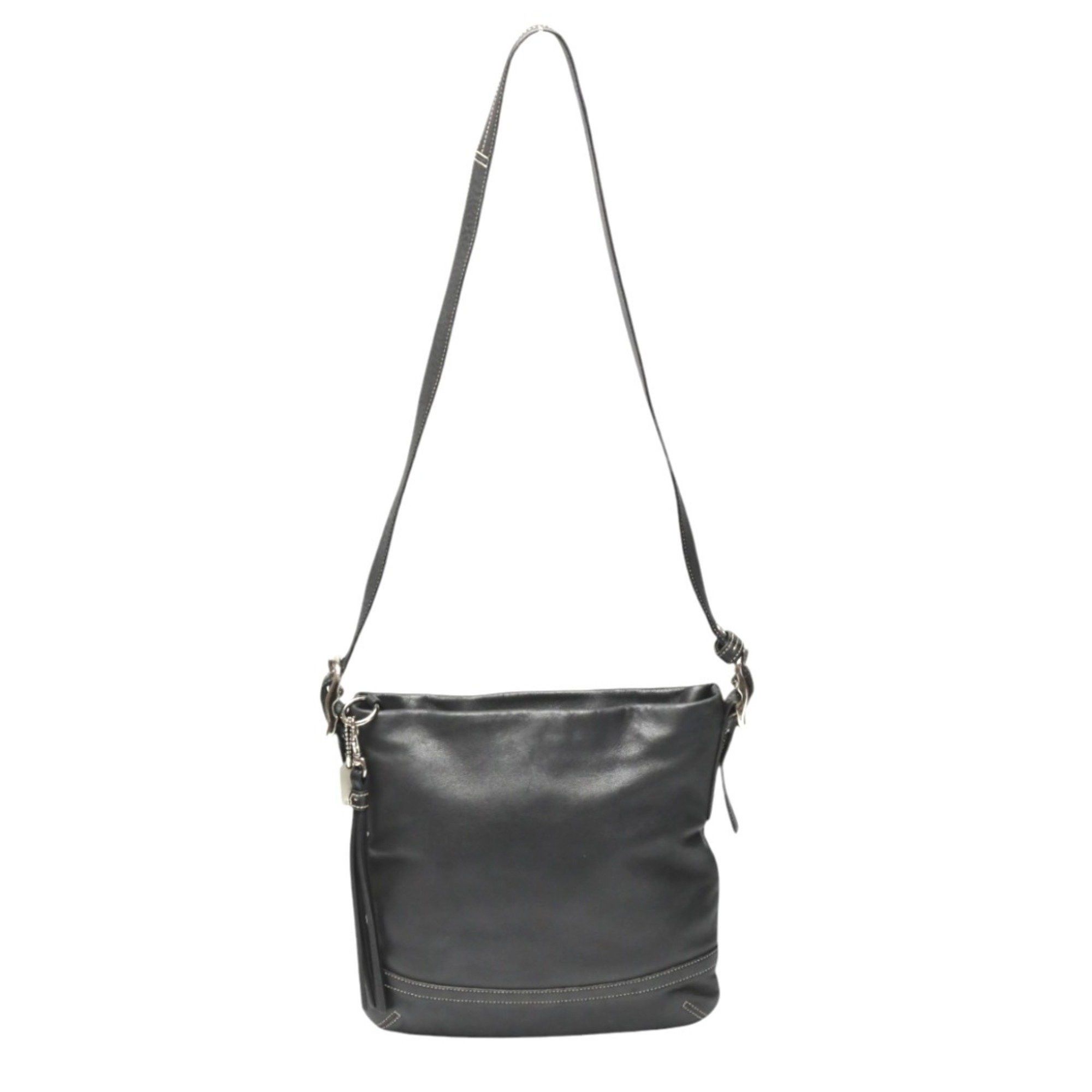Coach Coach Shoulder Bag Crossbody Leather 1415 Black Size ONE SIZE - 2 Thumbnail