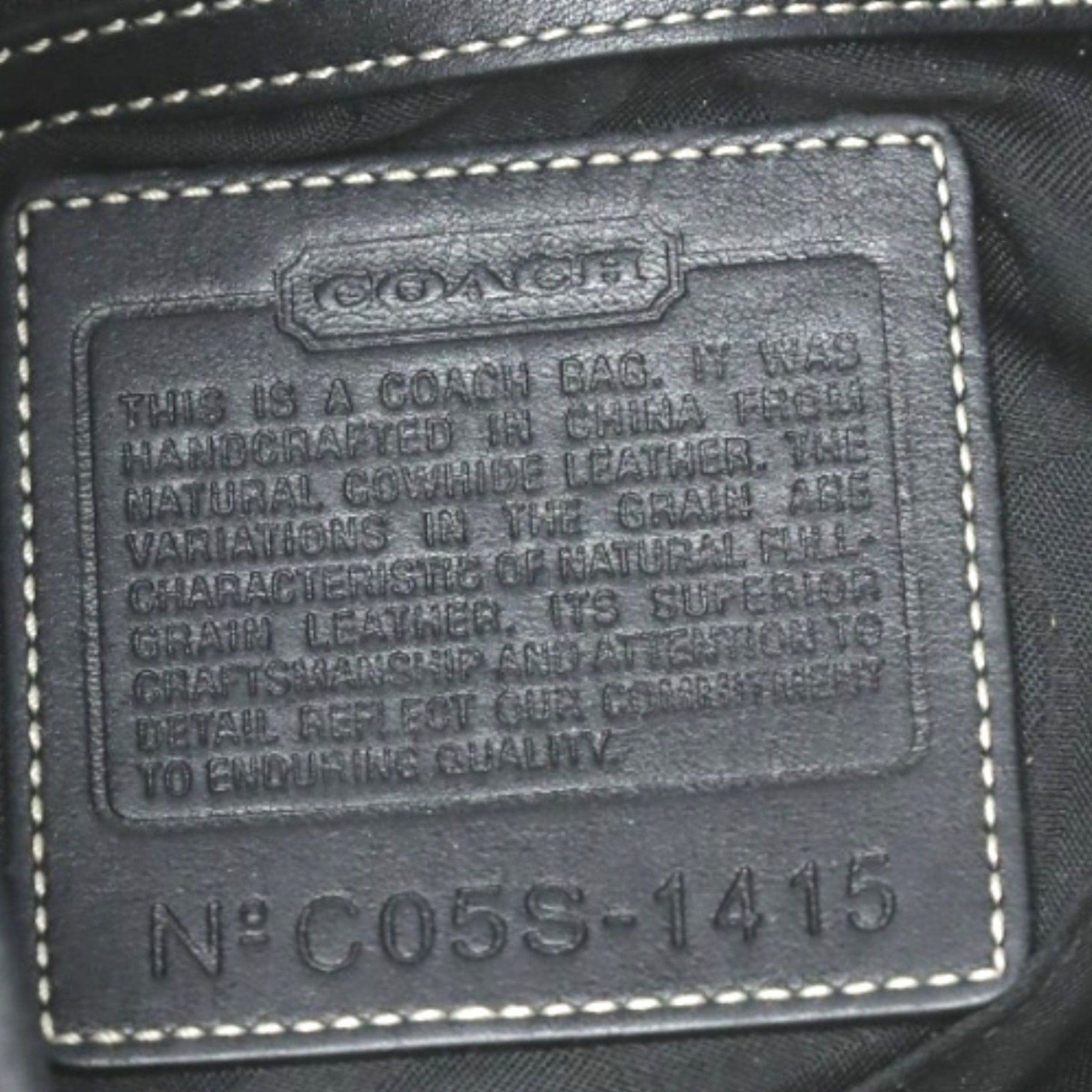 Coach Coach Shoulder Bag Crossbody Leather 1415 Black Size ONE SIZE - 20 Thumbnail
