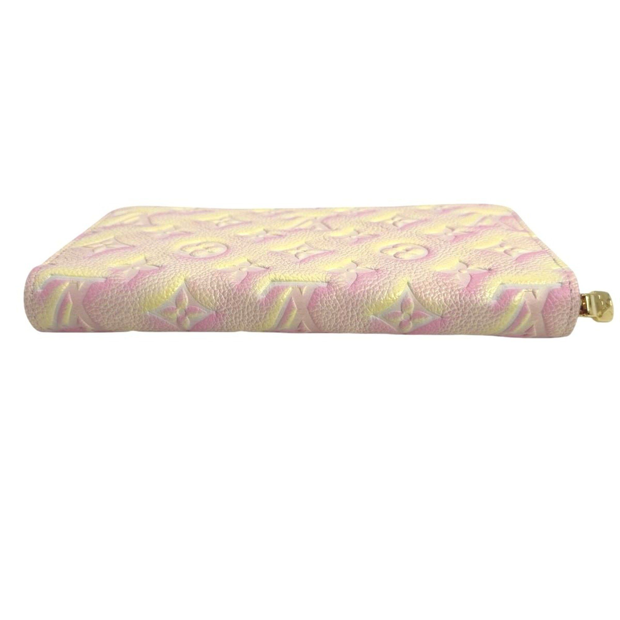 Louis Vuitton Louis Vuitton Long Wallet Round Zipper Monogram Empreinte Zippy M81299 Pink Size ONE SIZE - 3 Thumbnail