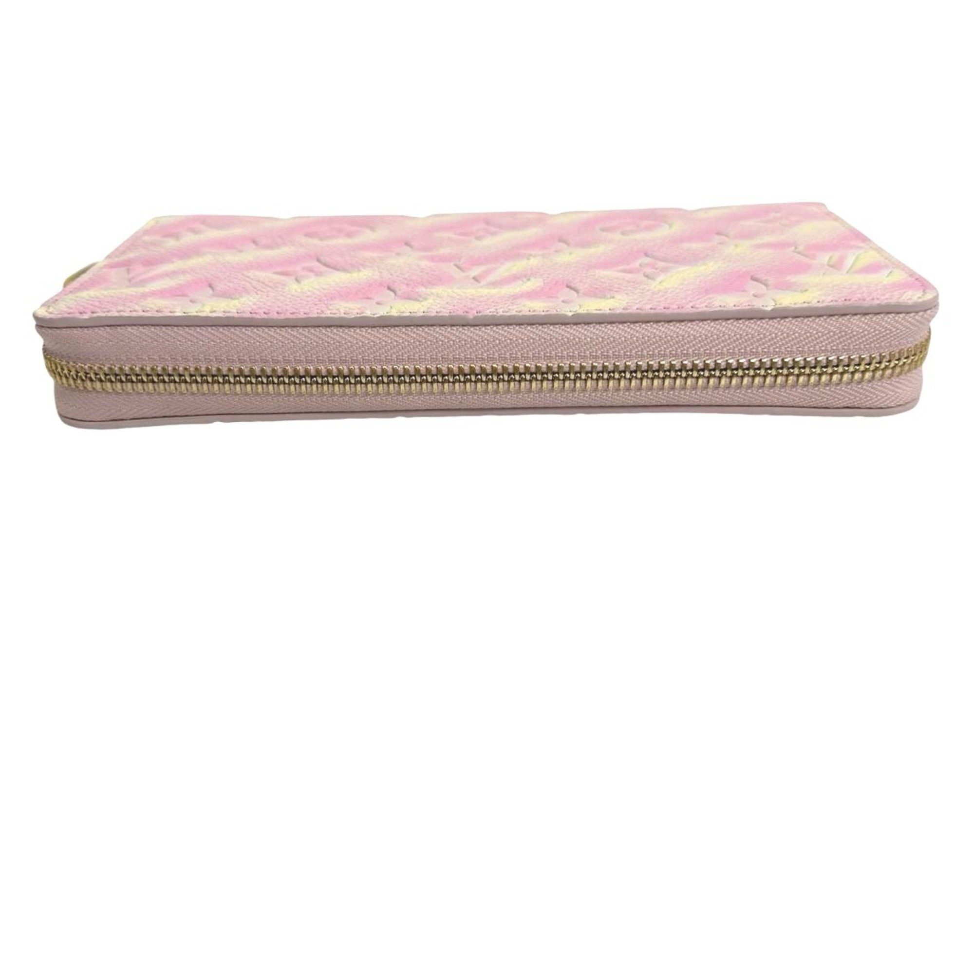 Louis Vuitton Louis Vuitton Long Wallet Round Zipper Monogram Empreinte Zippy M81299 Pink Size ONE SIZE - 2 Thumbnail