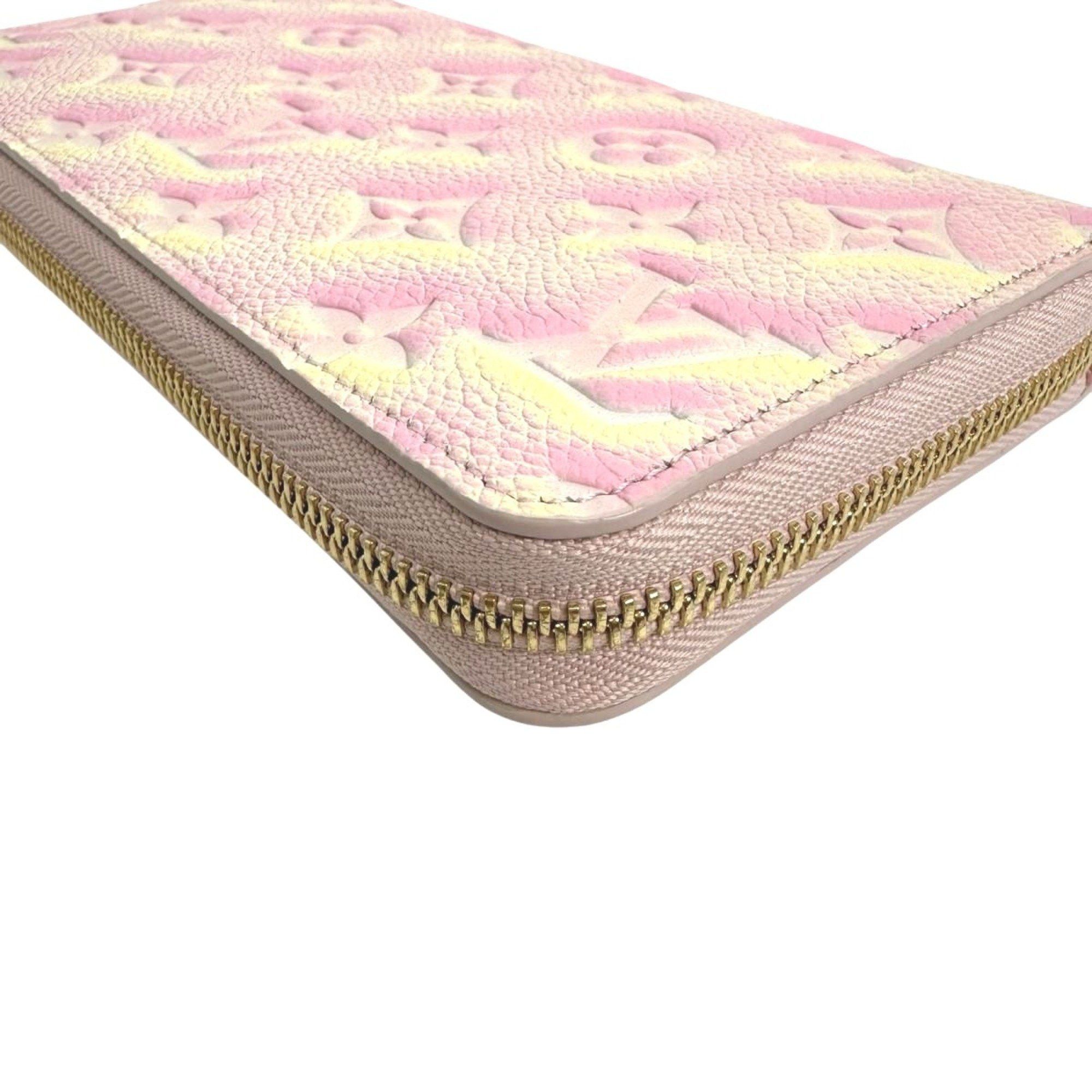 Louis Vuitton Louis Vuitton Long Wallet Round Zipper Monogram Empreinte Zippy M81299 Pink Size ONE SIZE - 4 Thumbnail
