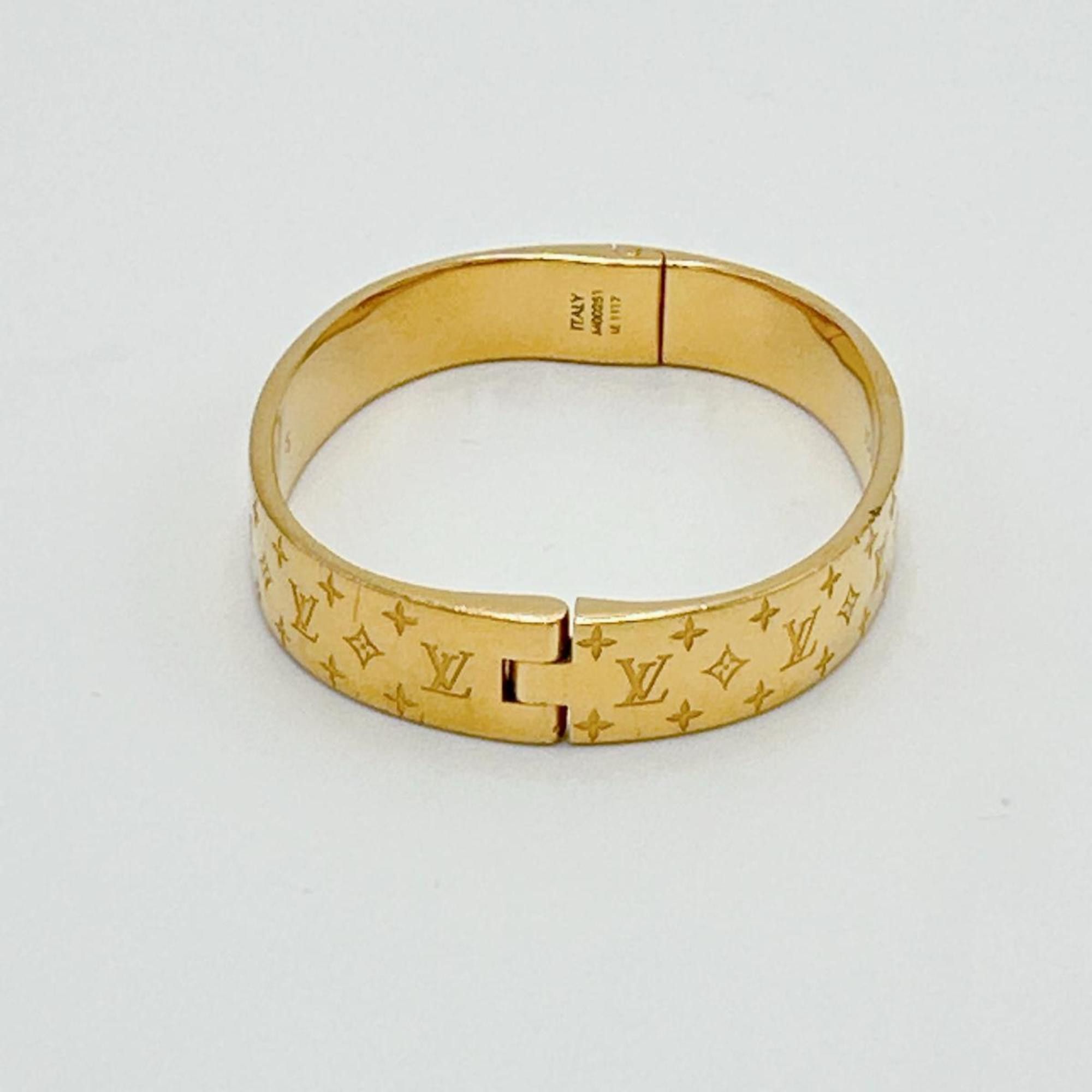 Louis Vuitton Louis Vuitton Bracelet Cuff Nanogram Monogram Size S M00251 Gold Size ONE SIZE - 3 Thumbnail