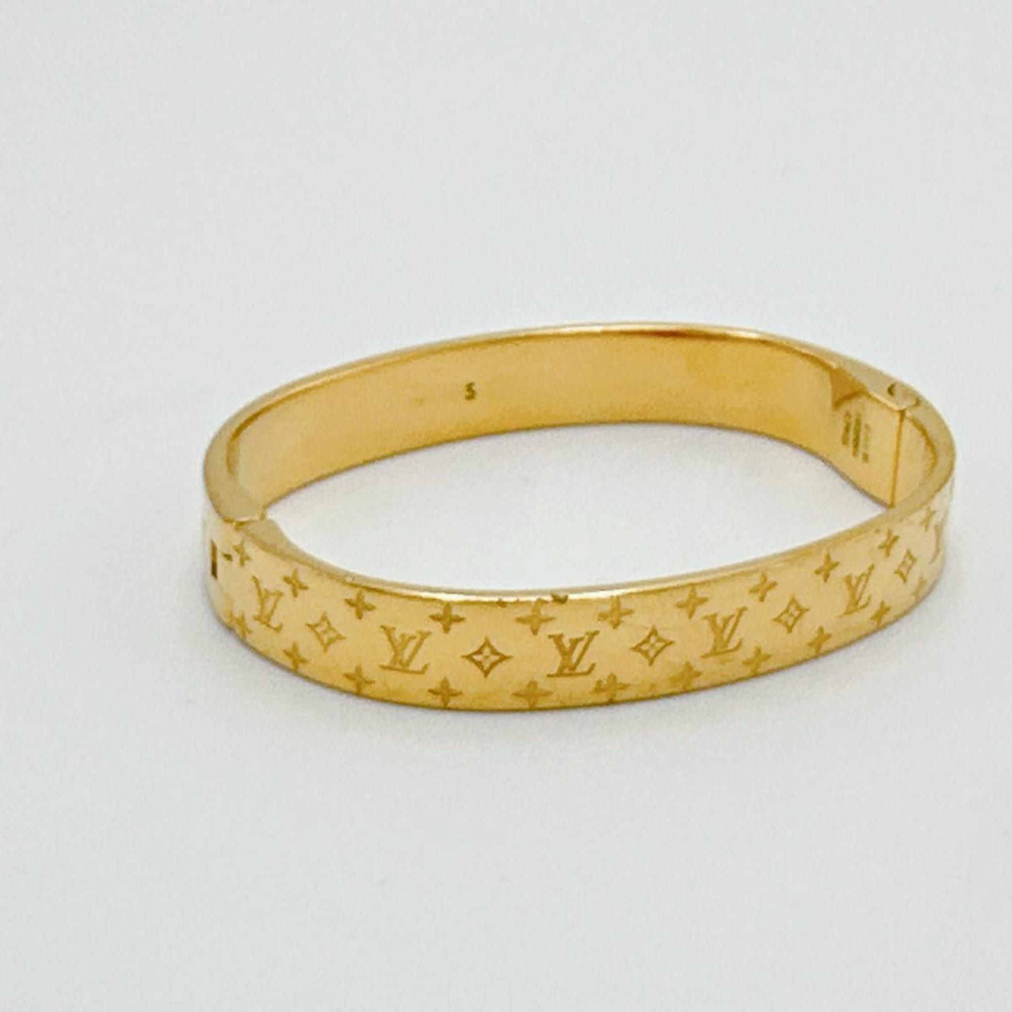 Louis Vuitton Louis Vuitton Bracelet Cuff Nanogram Monogram Size S M00251 Gold Size ONE SIZE - 4 Thumbnail