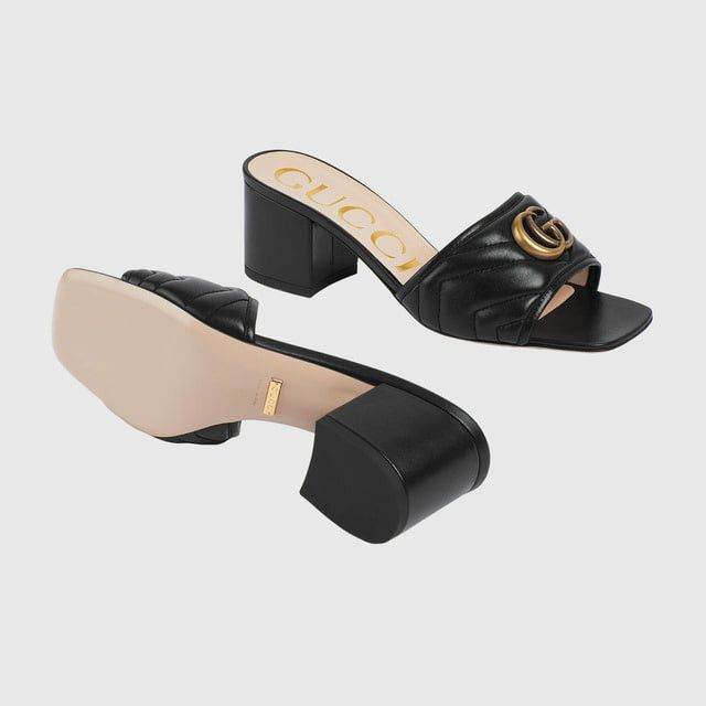 Gucci Gucci Double G Marmont Slide Sandals SIZE 36 Size ONE SIZE - 3 Thumbnail