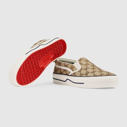 Gucci Gucci Tennis 1977 GG Slip On Sneakers SIZE 34 Size ONE SIZE - 3 Thumbnail