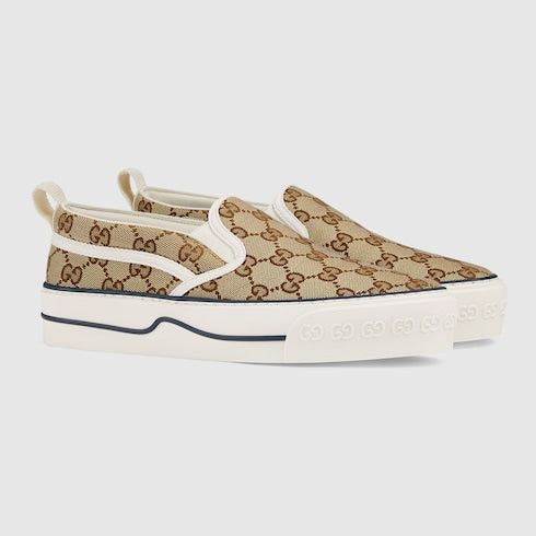 Gucci Gucci Tennis 1977 GG Slip On Sneakers SIZE 34 Size ONE SIZE - 2 Thumbnail
