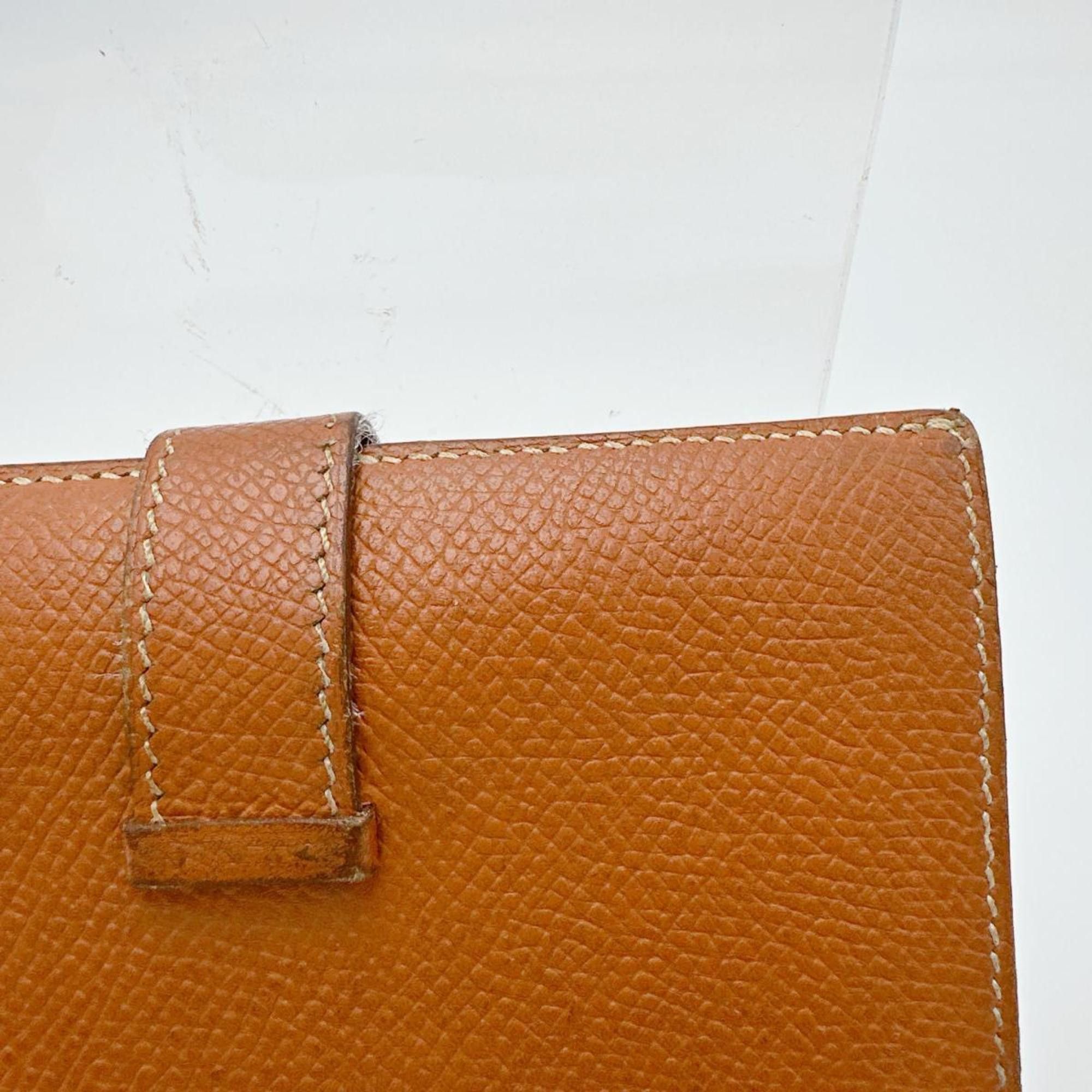 Hermes Hermes Bi-fold wallet, 2-fold SV hardware, Bearn Compact, Brown Size ONE SIZE - 12 Thumbnail