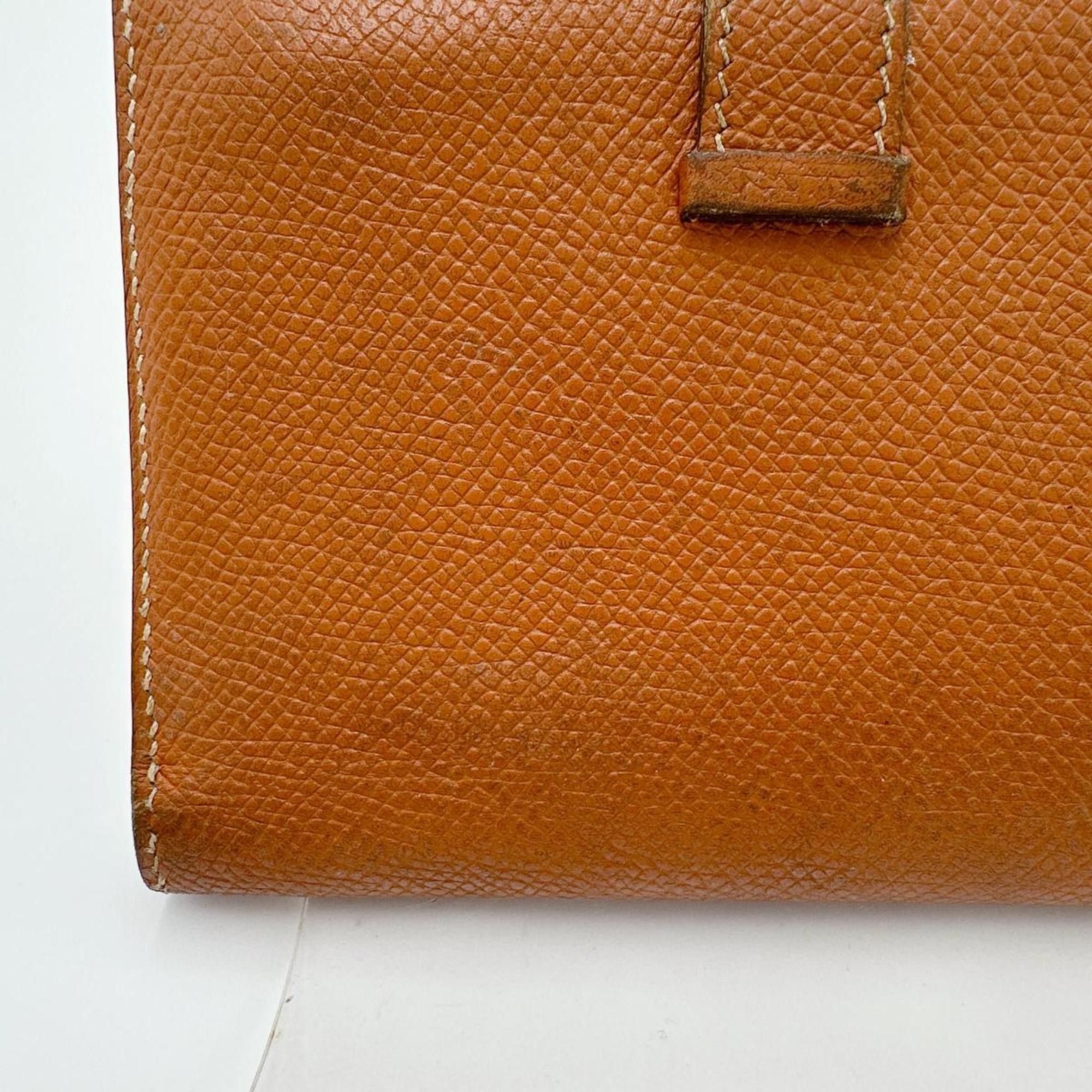 Hermes Hermes Bi-fold wallet, 2-fold SV hardware, Bearn Compact, Brown Size ONE SIZE - 10 Thumbnail