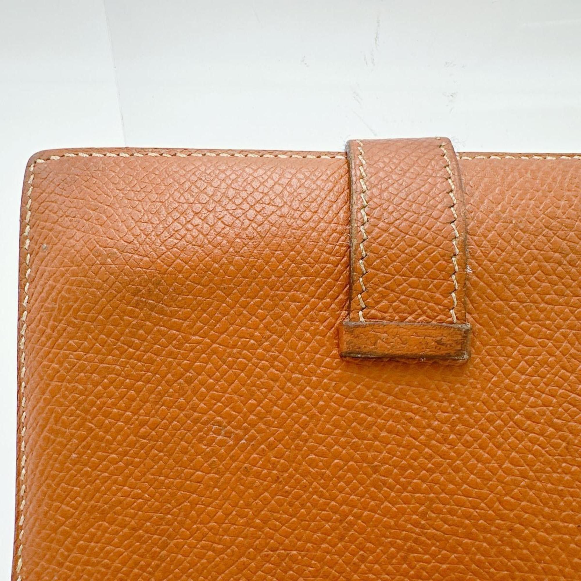 Hermes Hermes Bi-fold wallet, 2-fold SV hardware, Bearn Compact, Brown Size ONE SIZE - 9 Thumbnail