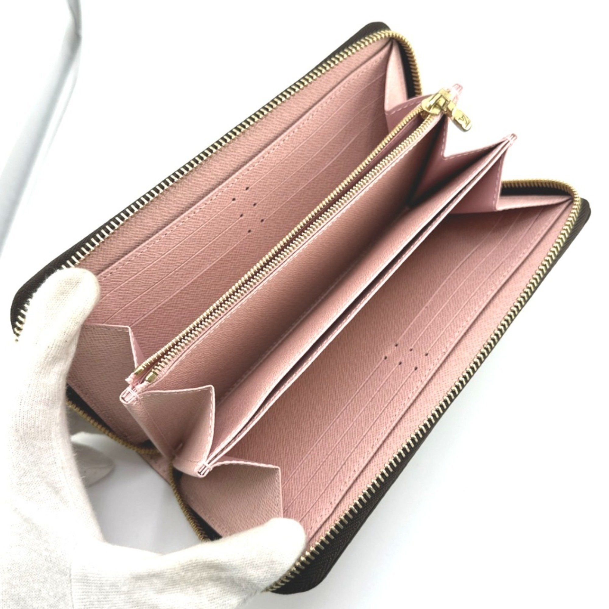 Louis Vuitton Louis Vuitton Long Wallet Zipper Monogram Zippy Canvas M41894 Rose Ballerine Size ONE SIZE - 11 Thumbnail