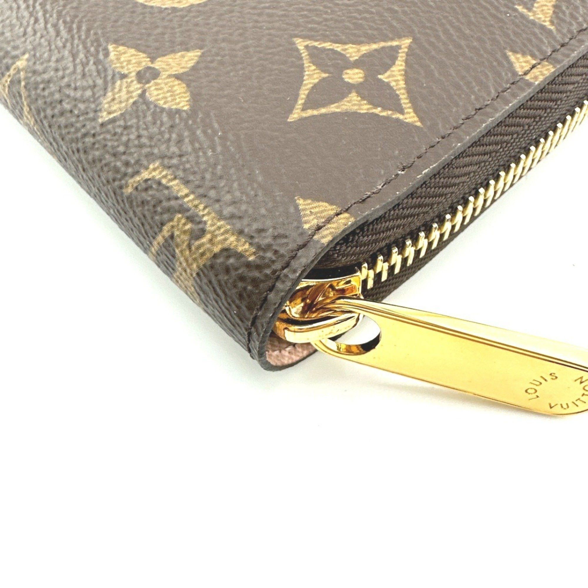 Louis Vuitton Louis Vuitton Long Wallet Zipper Monogram Zippy Canvas M41894 Rose Ballerine Size ONE SIZE - 9 Thumbnail