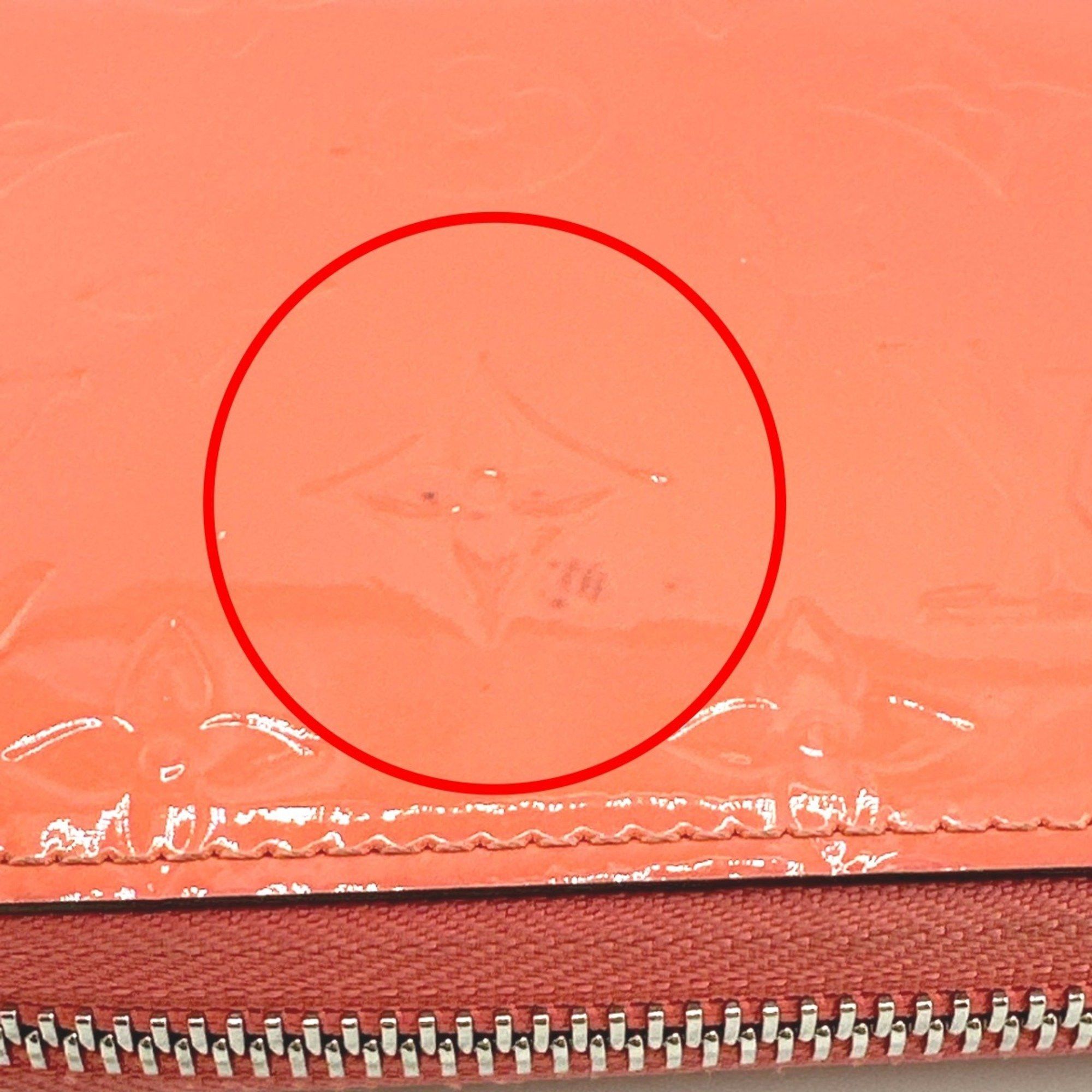 Louis Vuitton Louis Vuitton Long Wallet Round Zipper Vernis Zippy Monogram M93202 Rose Rich Size ONE SIZE - 14 Thumbnail