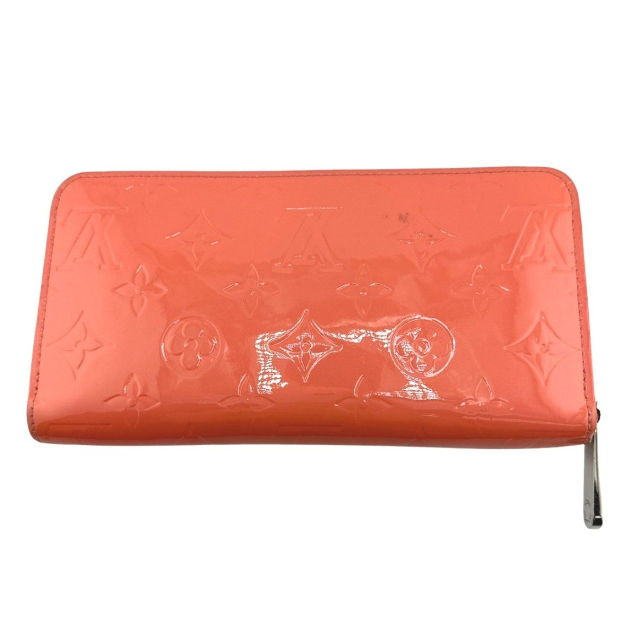 Louis Vuitton Louis Vuitton Long Wallet Round Zipper Vernis Zippy Monogram M93202 Rose Rich Size ONE SIZE - 3 Thumbnail