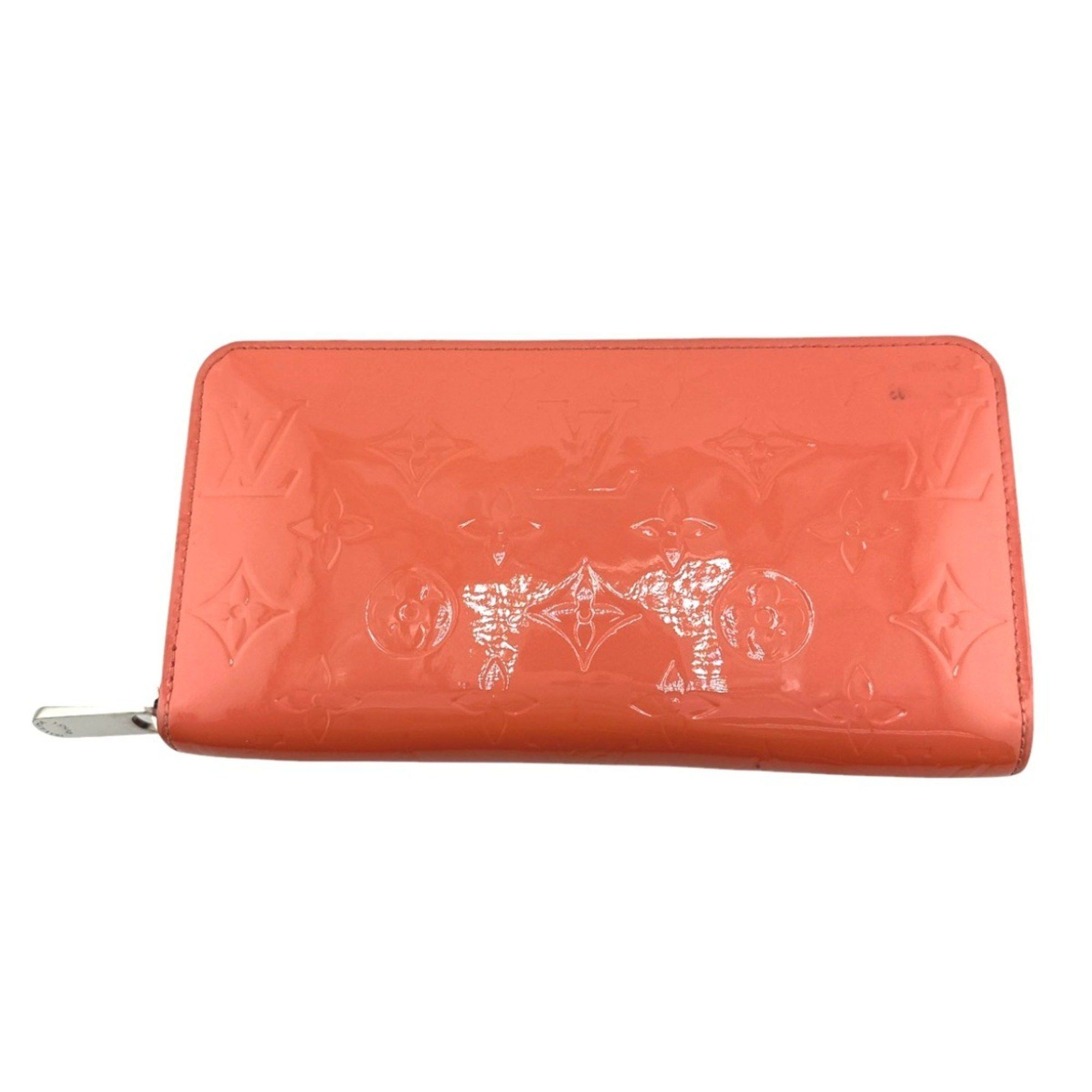 Louis Vuitton Louis Vuitton Long Wallet Round Zipper Vernis Zippy Monogram M93202 Rose Rich Size ONE SIZE - 2 Thumbnail