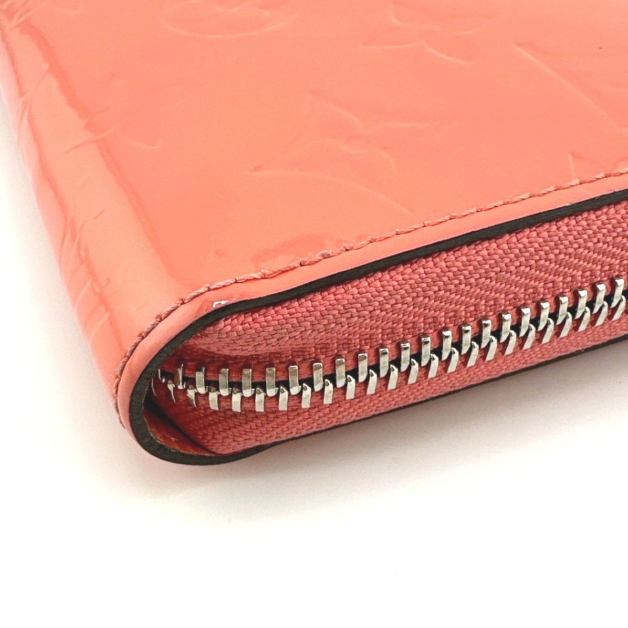 Louis Vuitton Louis Vuitton Long Wallet Round Zipper Vernis Zippy Monogram M93202 Rose Rich Size ONE SIZE - 11 Thumbnail